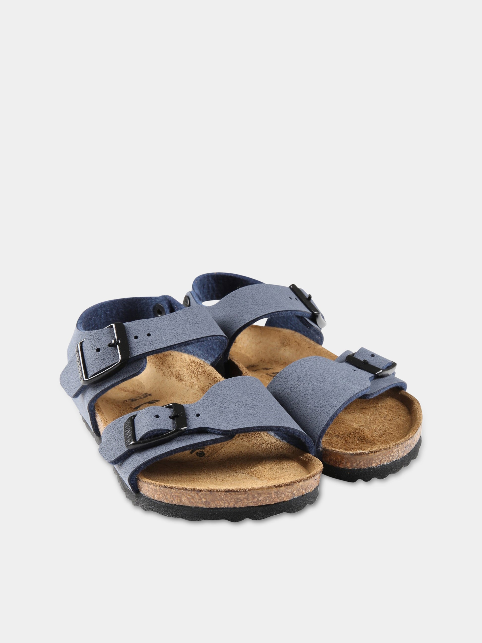 Sandali blu  New York Kids  per bambini con logo nero,Birkenstock,087773