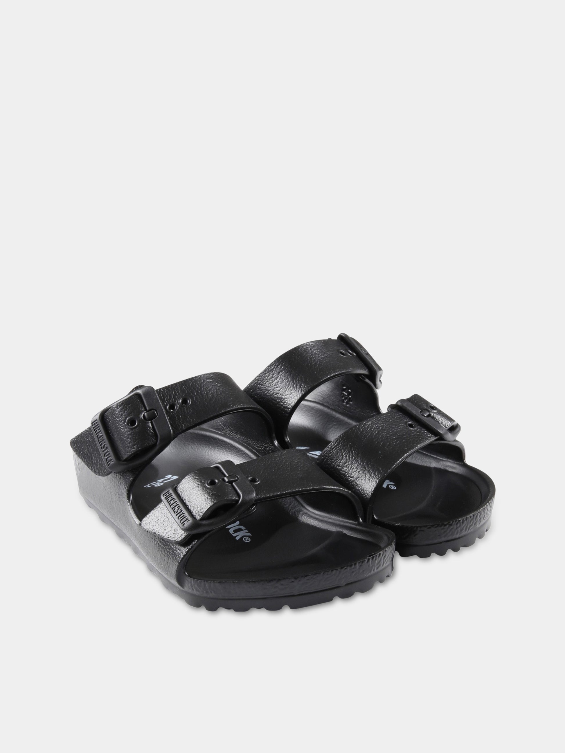 Sandali neri  Arizona Eva Kids  per bambini con logo,Birkenstock,1018924