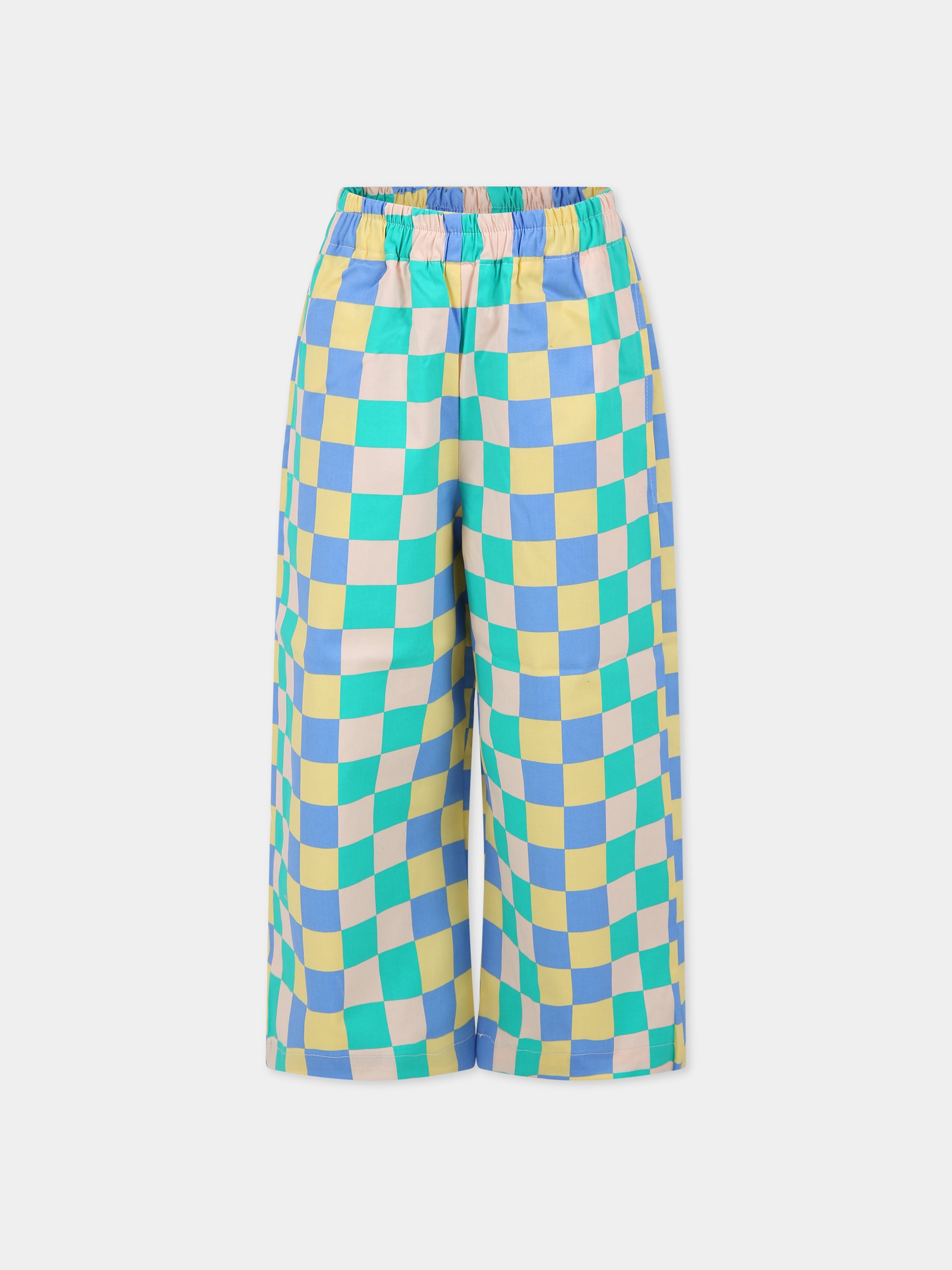 Pantaloni multicolor per bambini con logo,Weekend House Kids,783