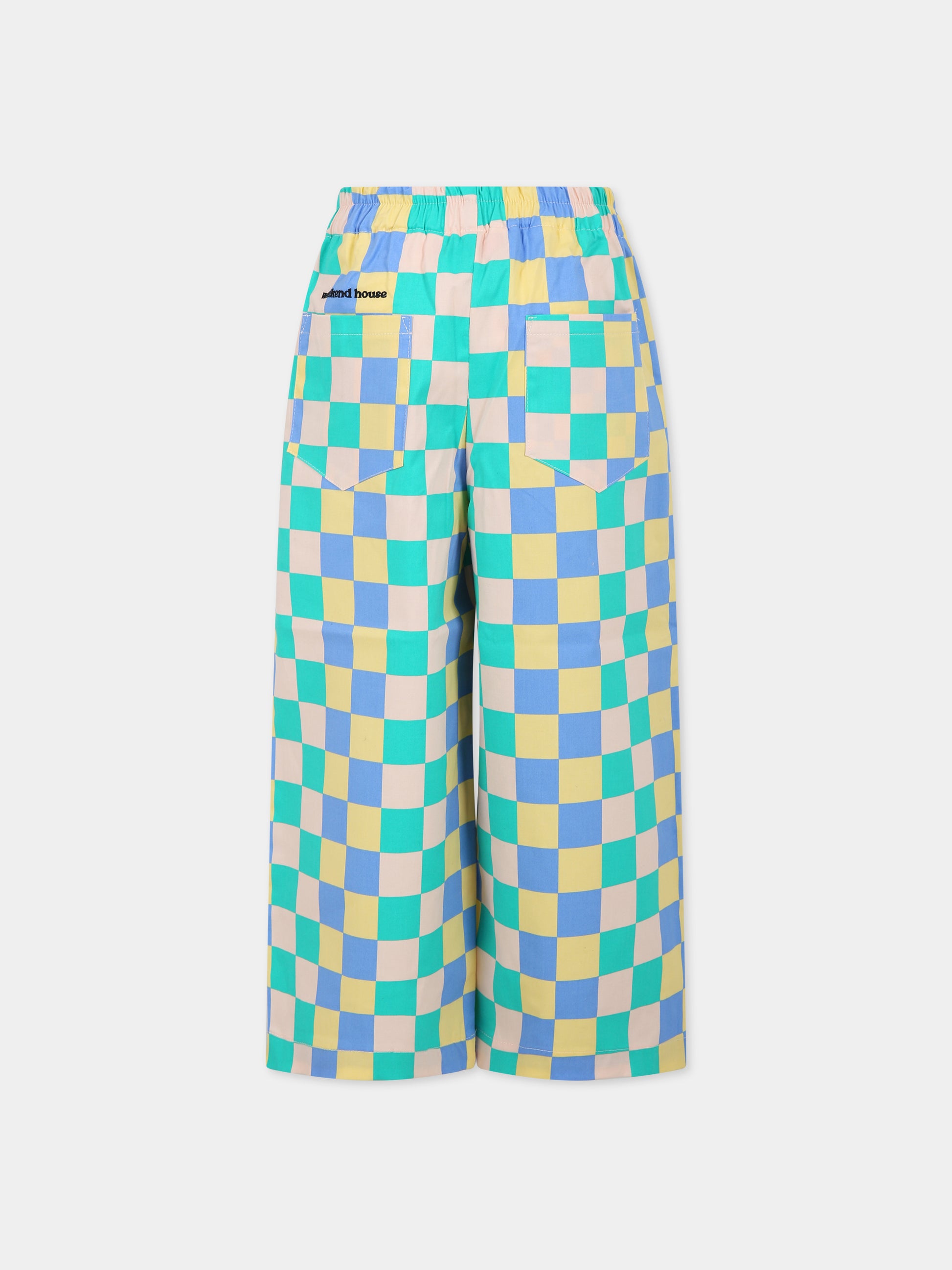 Pantaloni multicolor per bambini con logo,Weekend House Kids,783