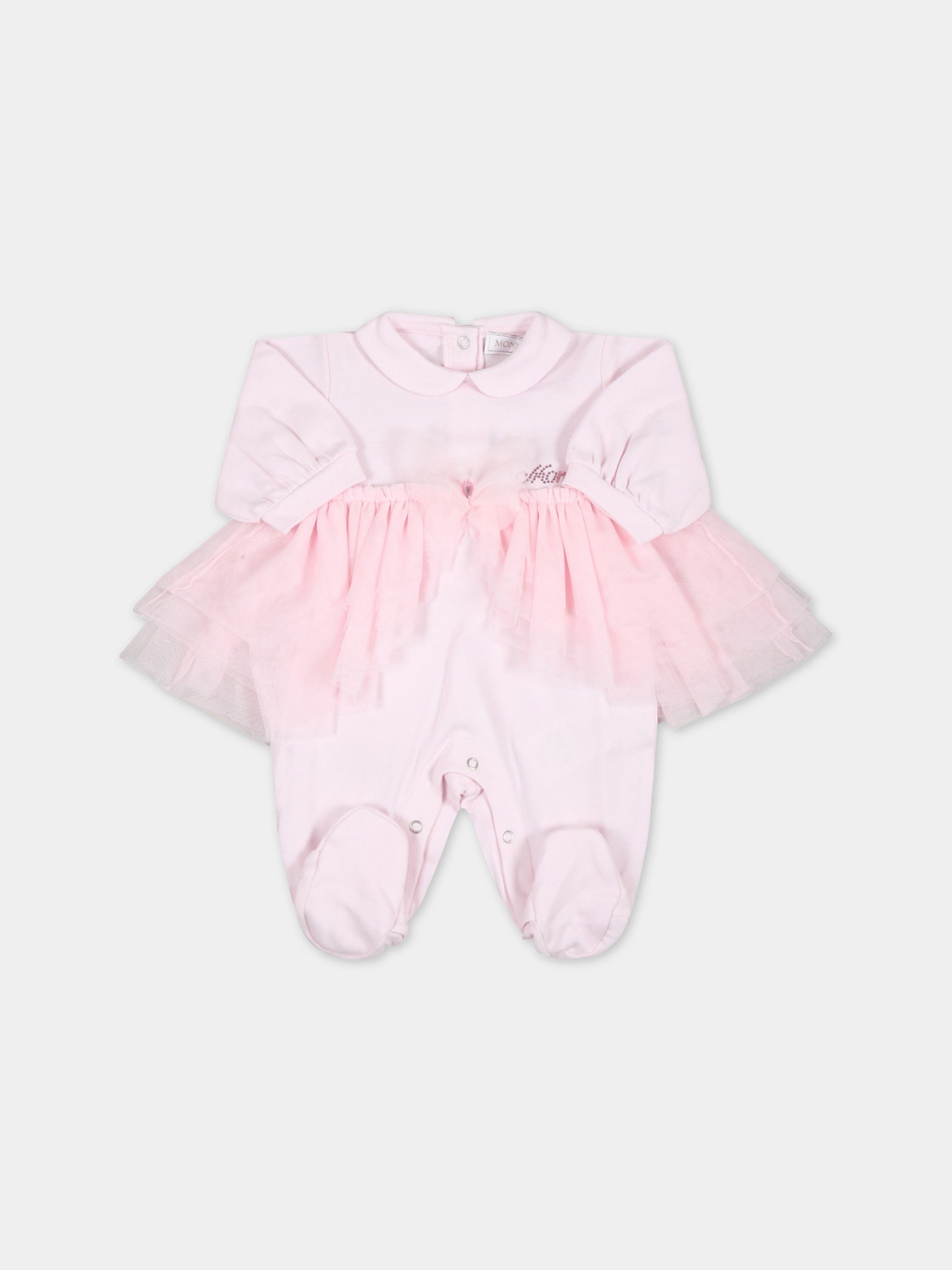 Tutina rosa per neonata con tutu,Monnalisa,35A210 1000 0091