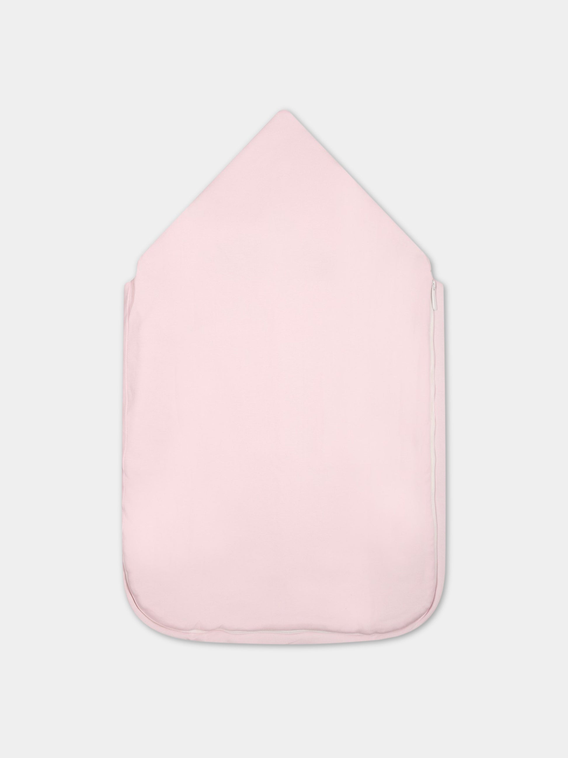 Sacco nanna rosa per neonata con logo,Monnalisa,35A005 1000 0191