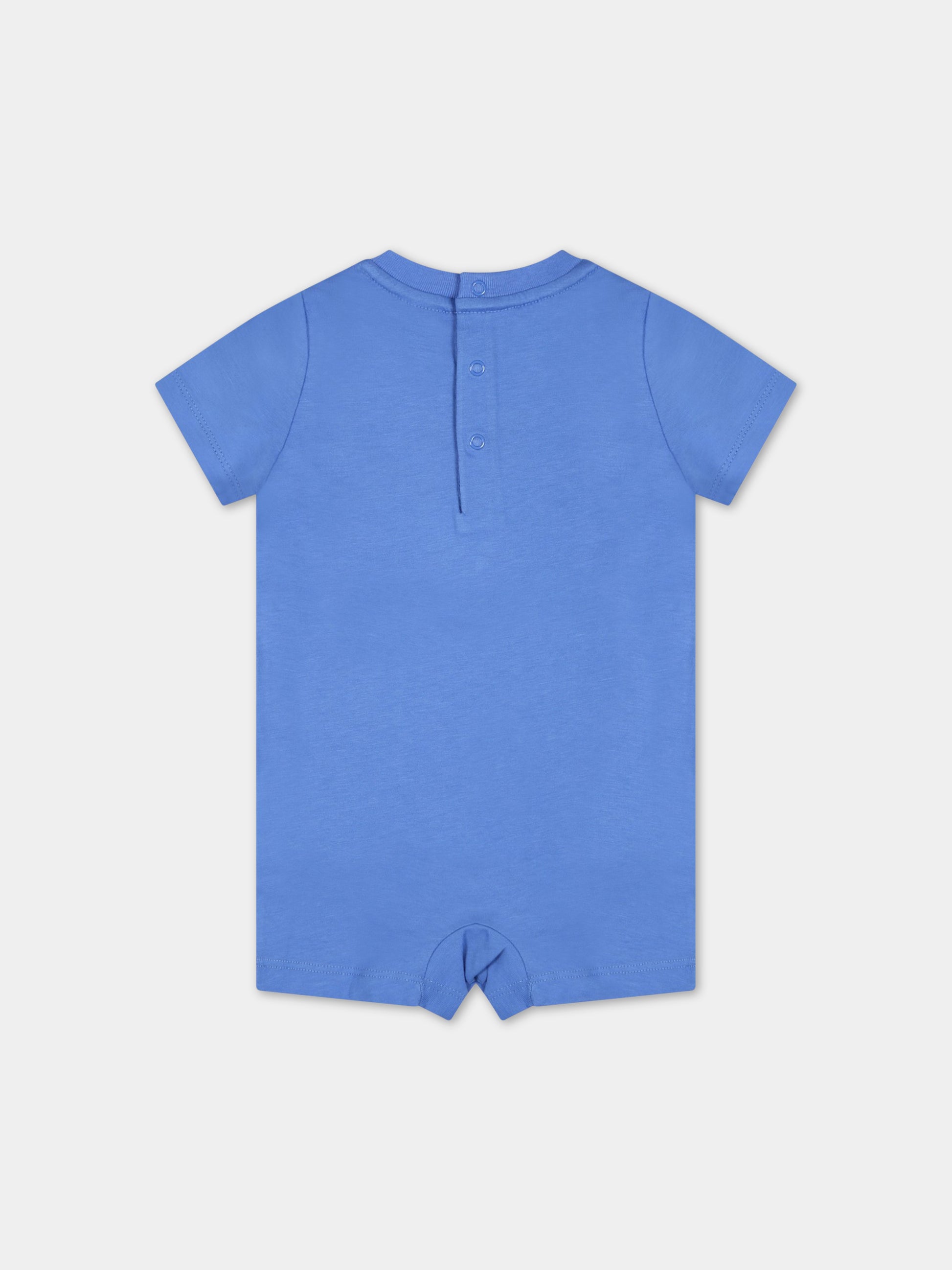 Pagliaccetto azzurro per neonato con orso,Ralph Lauren Kids,865749002