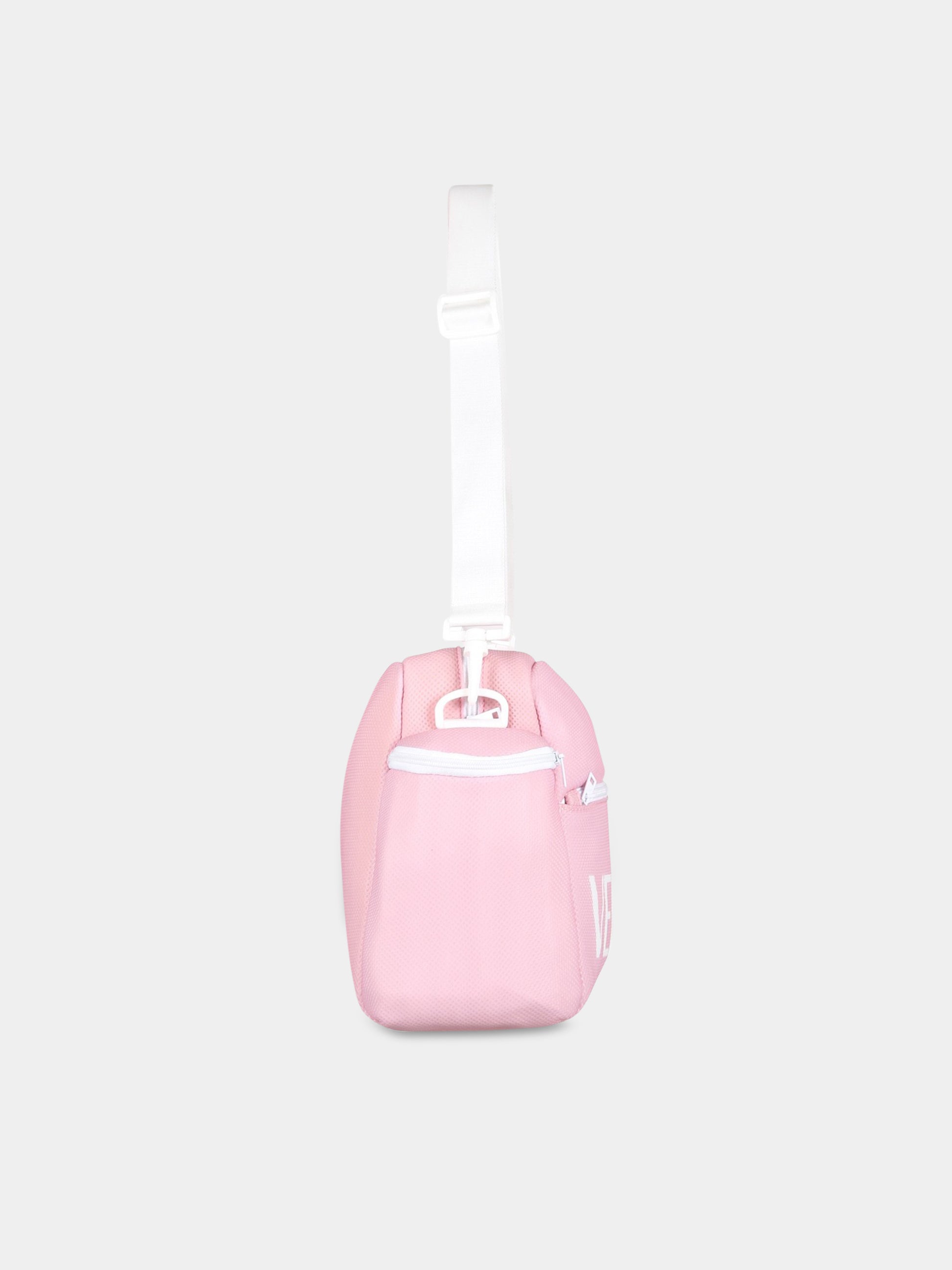 Borsa-mamma rosa per neonata con logo,Versace,1007127 1A06133 2PE90