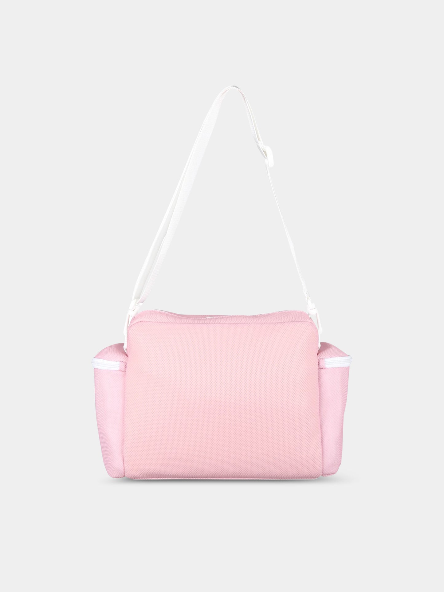 Borsa-mamma rosa per neonata con logo,Versace,1007127 1A06133 2PE90