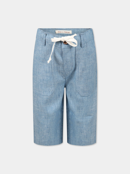 Shorts azzurro per bambino,Zhoe & Tobiah,CLD1 352