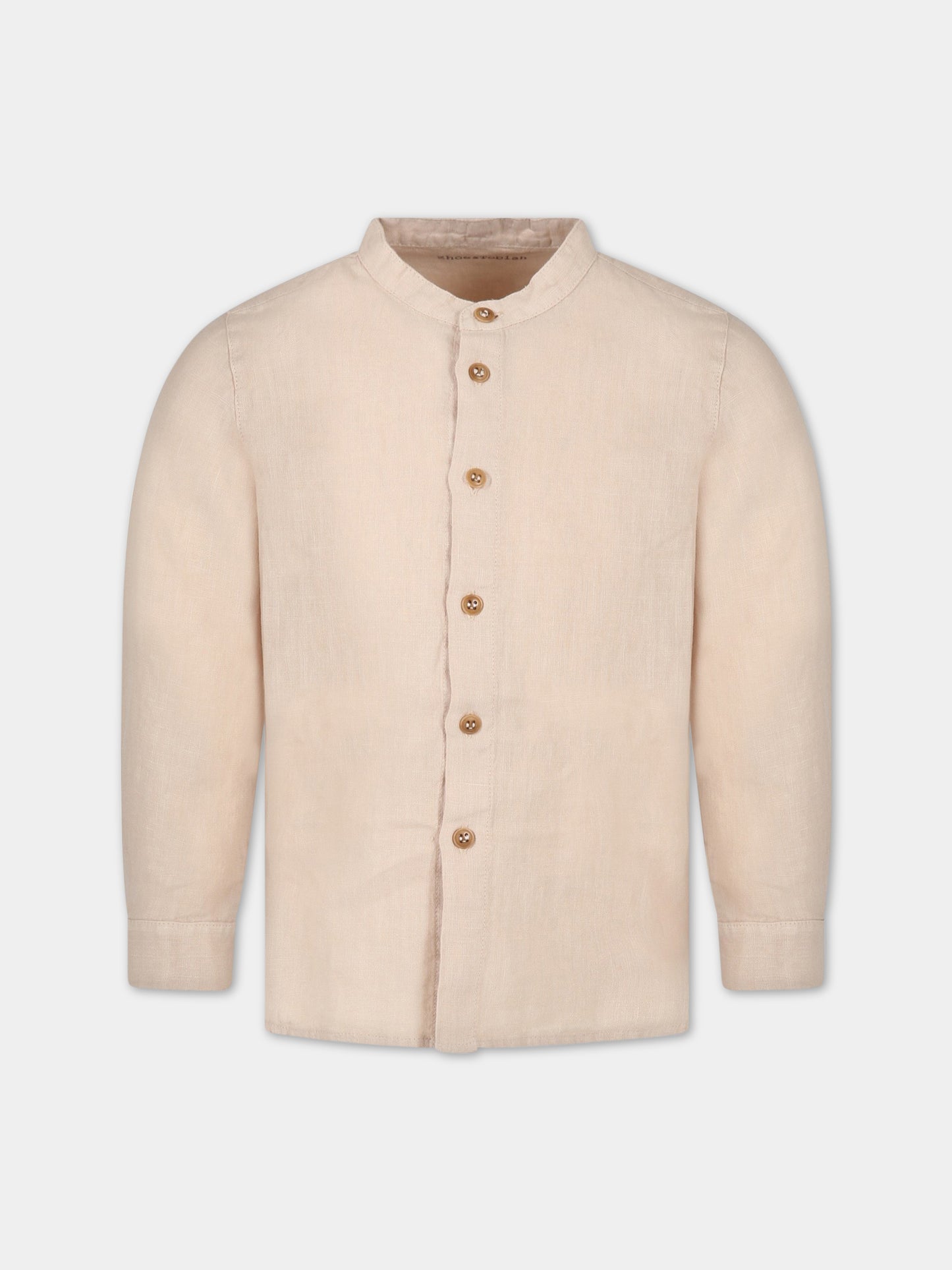 Camicia beige per bambino,Zhoe & Tobiah,LIN3 23