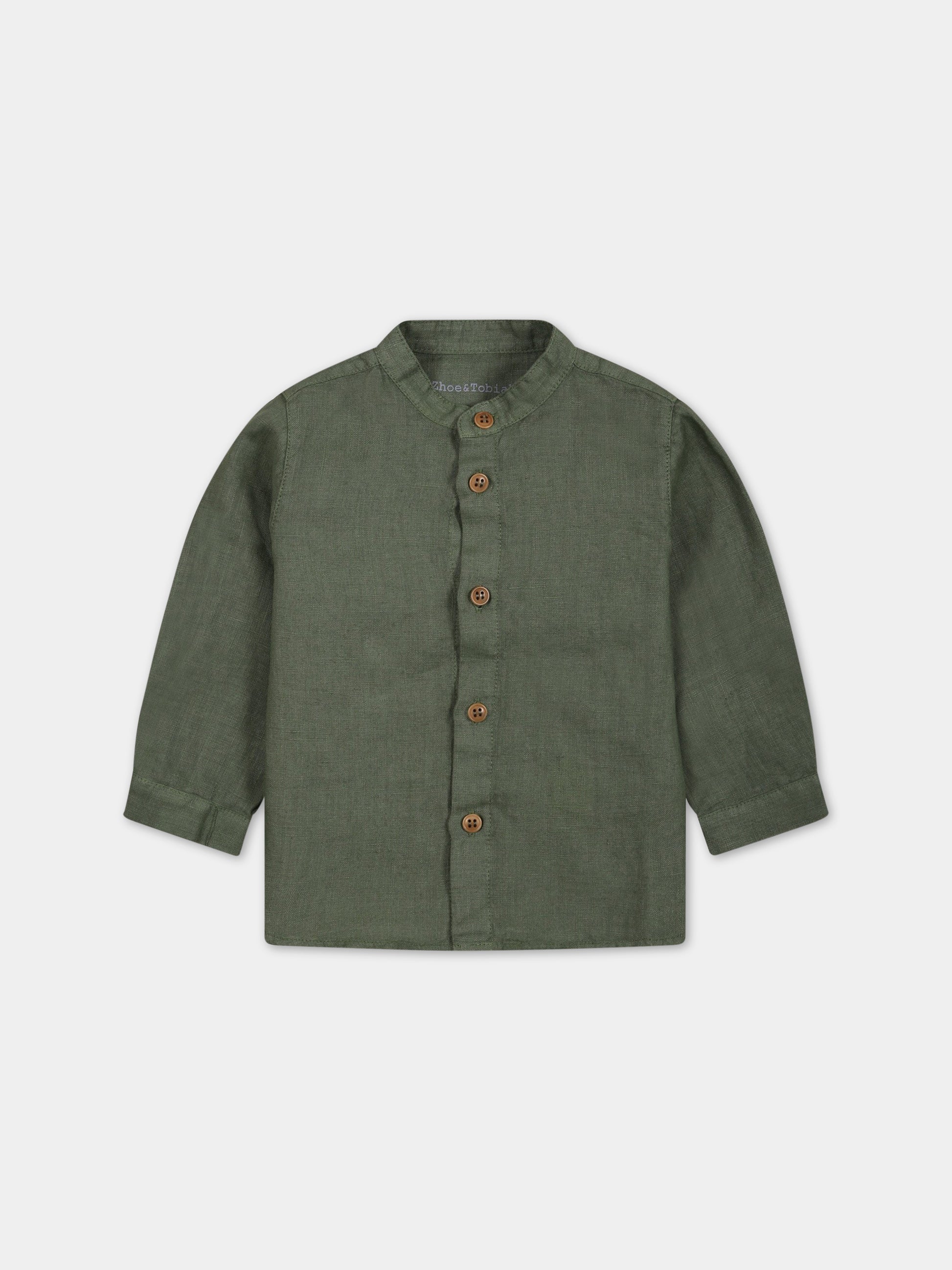 Camicia verde per neonato,Zhoe & Tobiah,LIN3 354