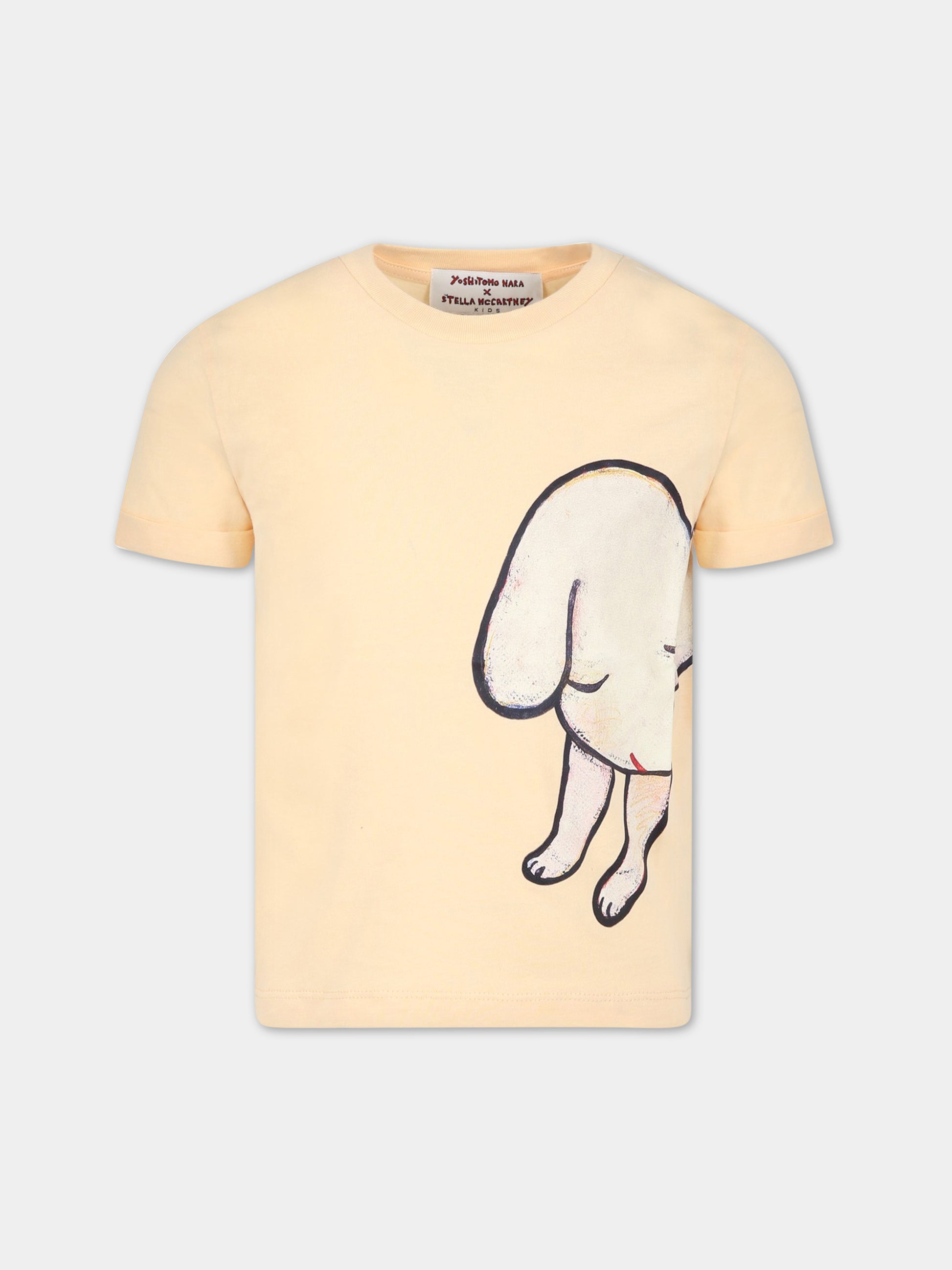 T-shirt rosa per bambina con stampa,Stella Mccartney Kids,TS8E41 Z0434 454