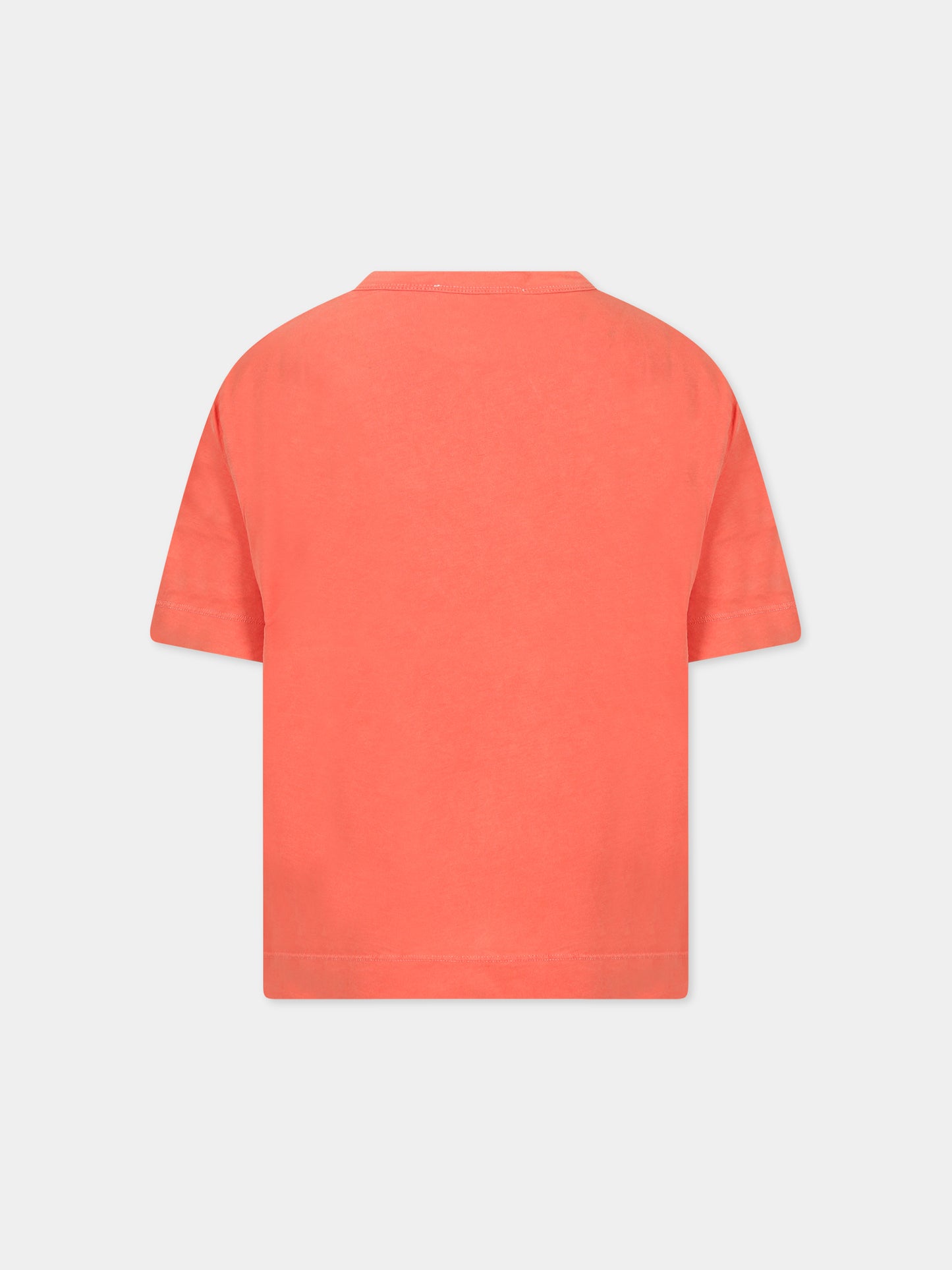 T-shirt rossa per bambini con stampa,The Animals Observatory,S23002 251 BR