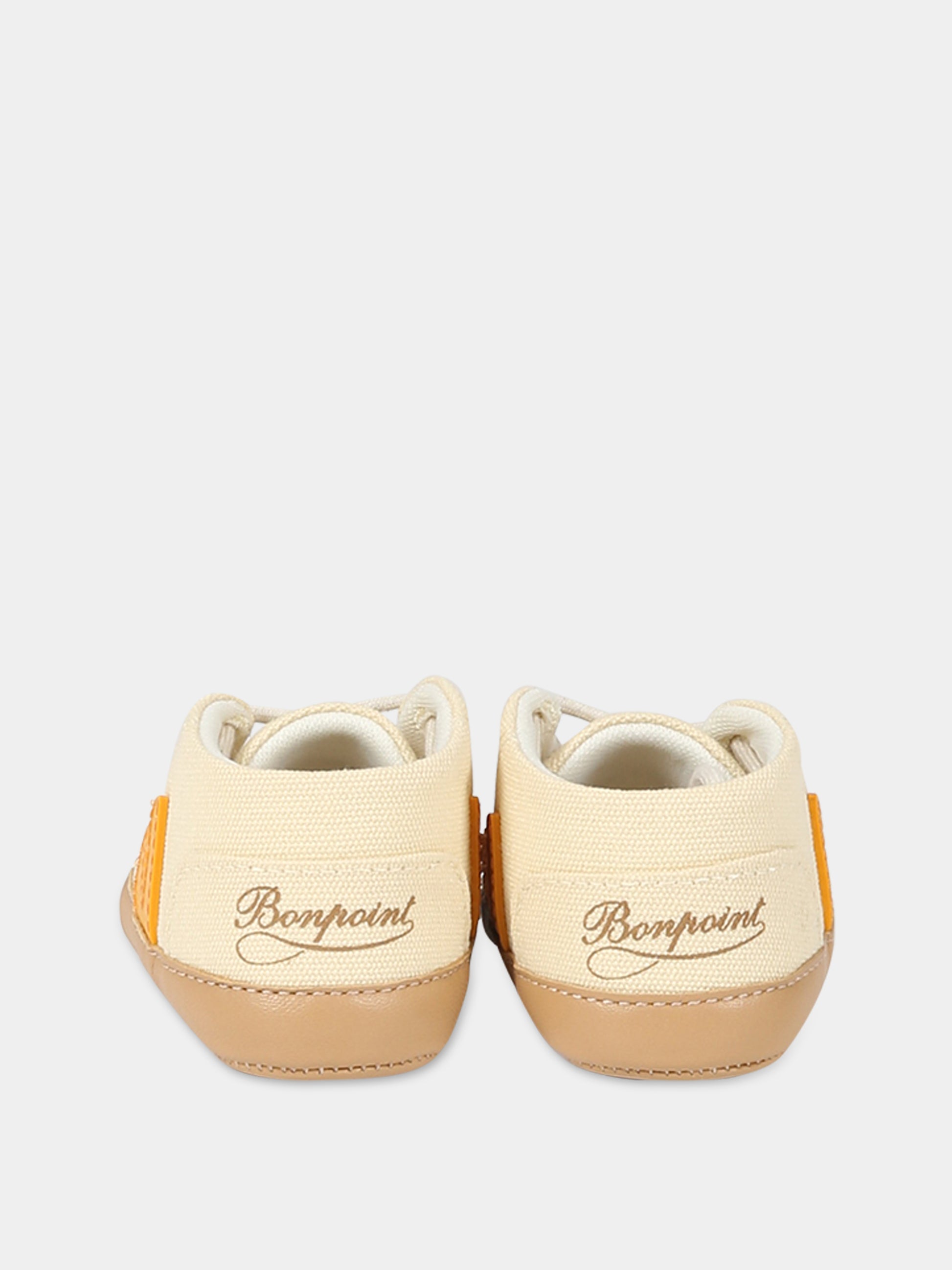 Sneakers avorio per neonati con logo,Veja X Bonpoint,BB0103239C