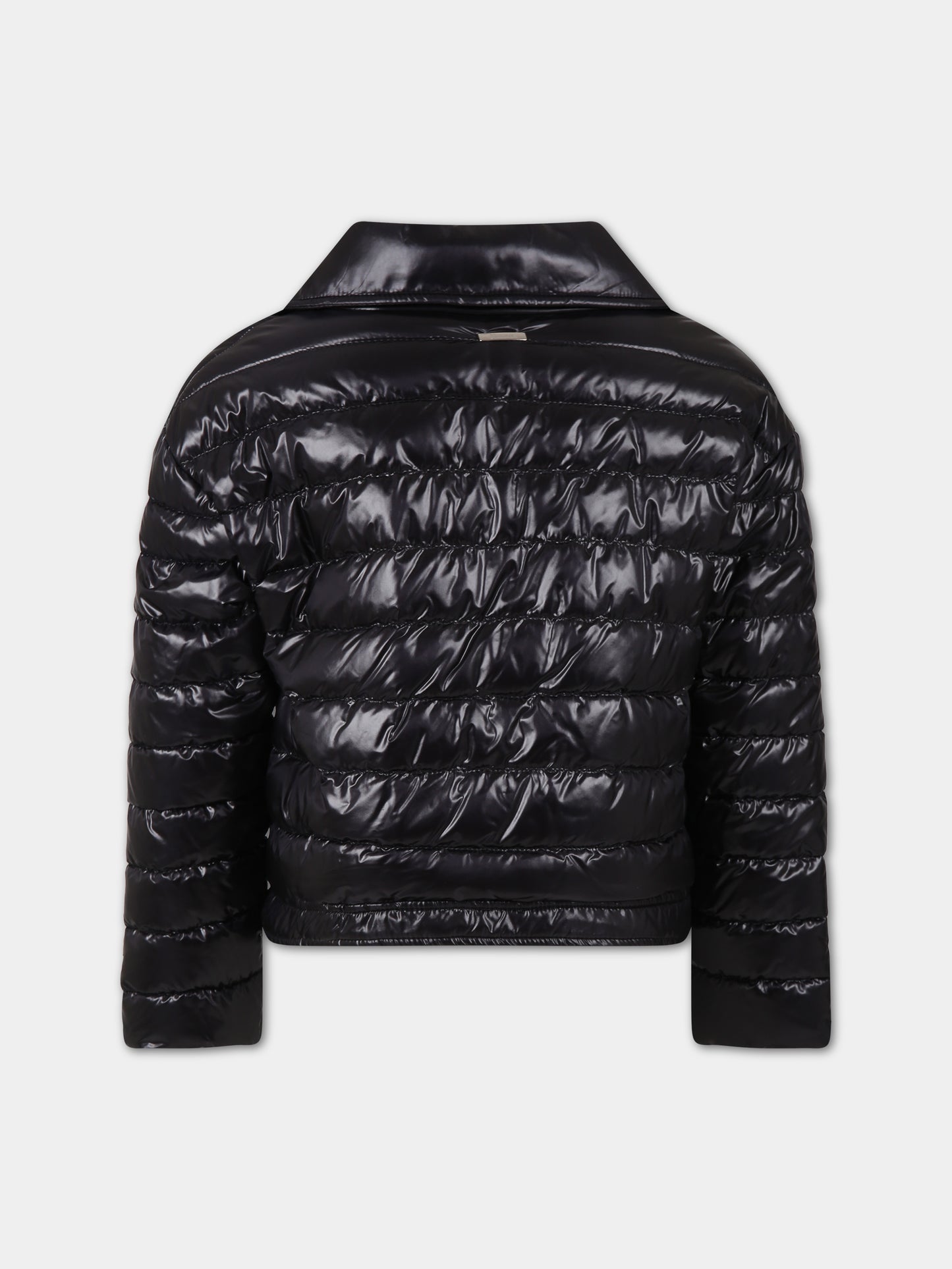 Piumino nero per bambina con logo,Herno Kids,PI000151G 12017 9300