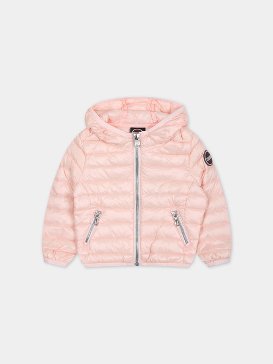 Piumino rosa per neonata con logo,Colmar Originals Kids,3490M 9VX 581