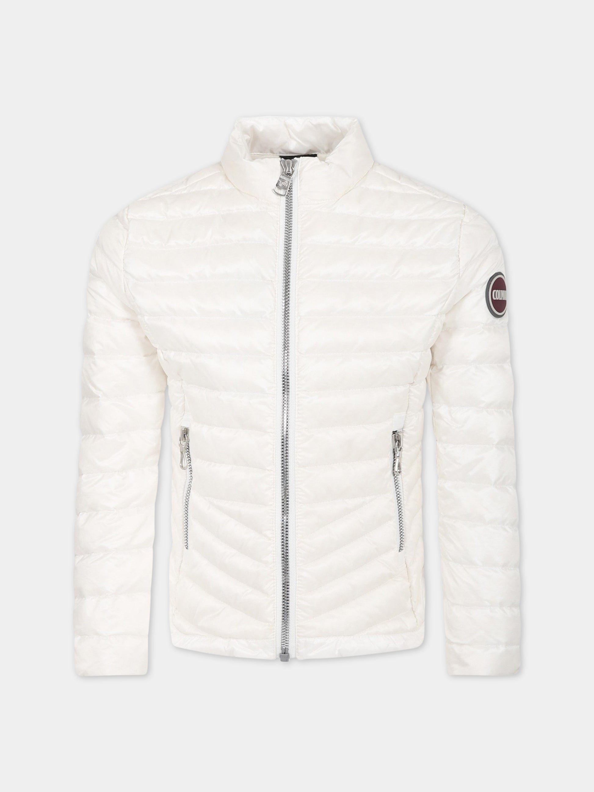 Piumino bianco per bambina con logo,Colmar Originals Kids,3457U 9VX 01