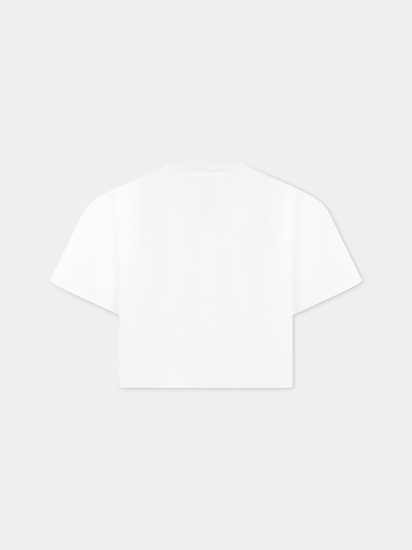 T-shirt bianco per bambina con logo,Calvin Klein Kids,CKIG0IG01938 IG0IG01938 YAF