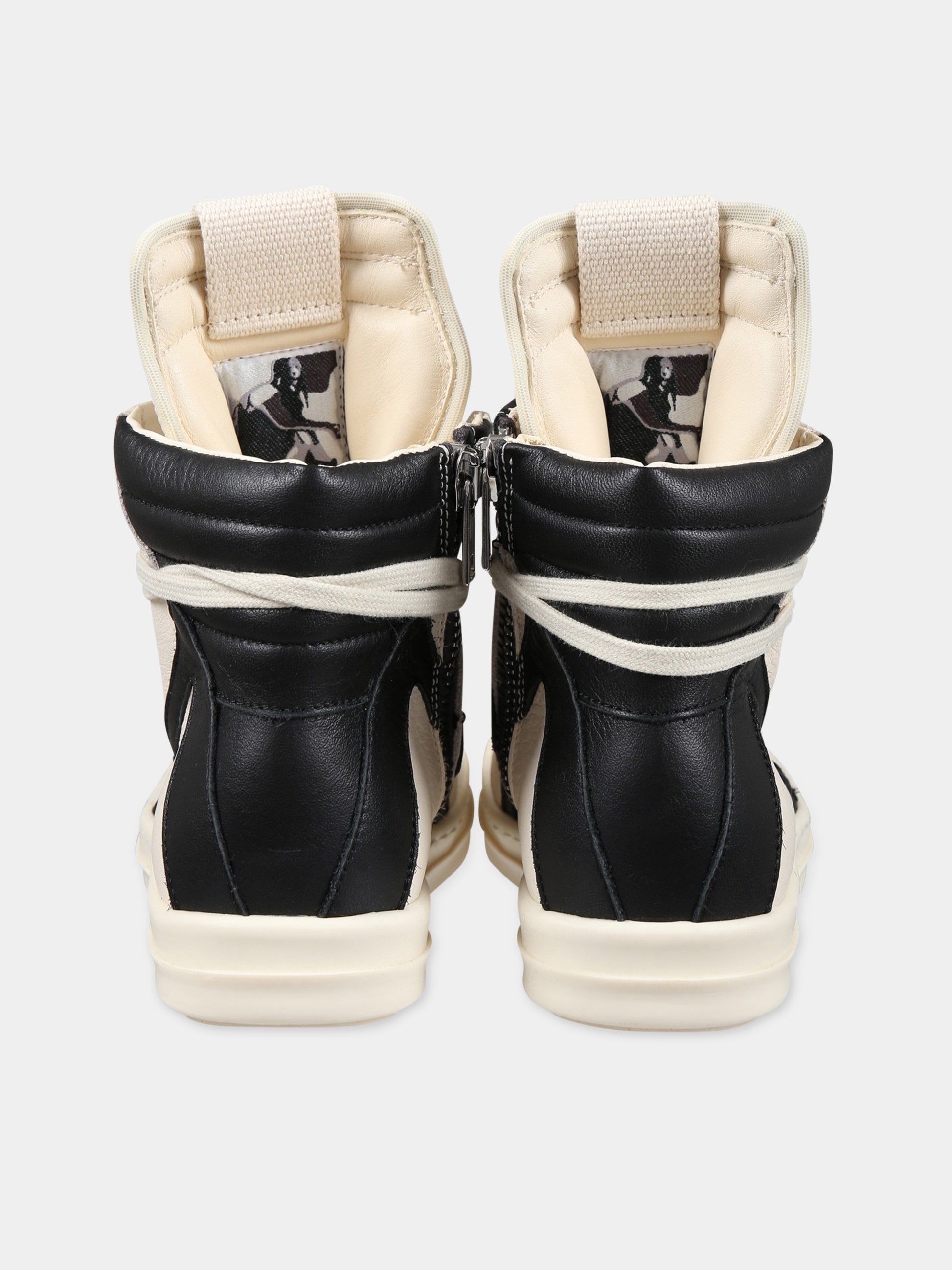 Sneakers beige per bambini,Rick Owens,BG01C7897 LMU 1191