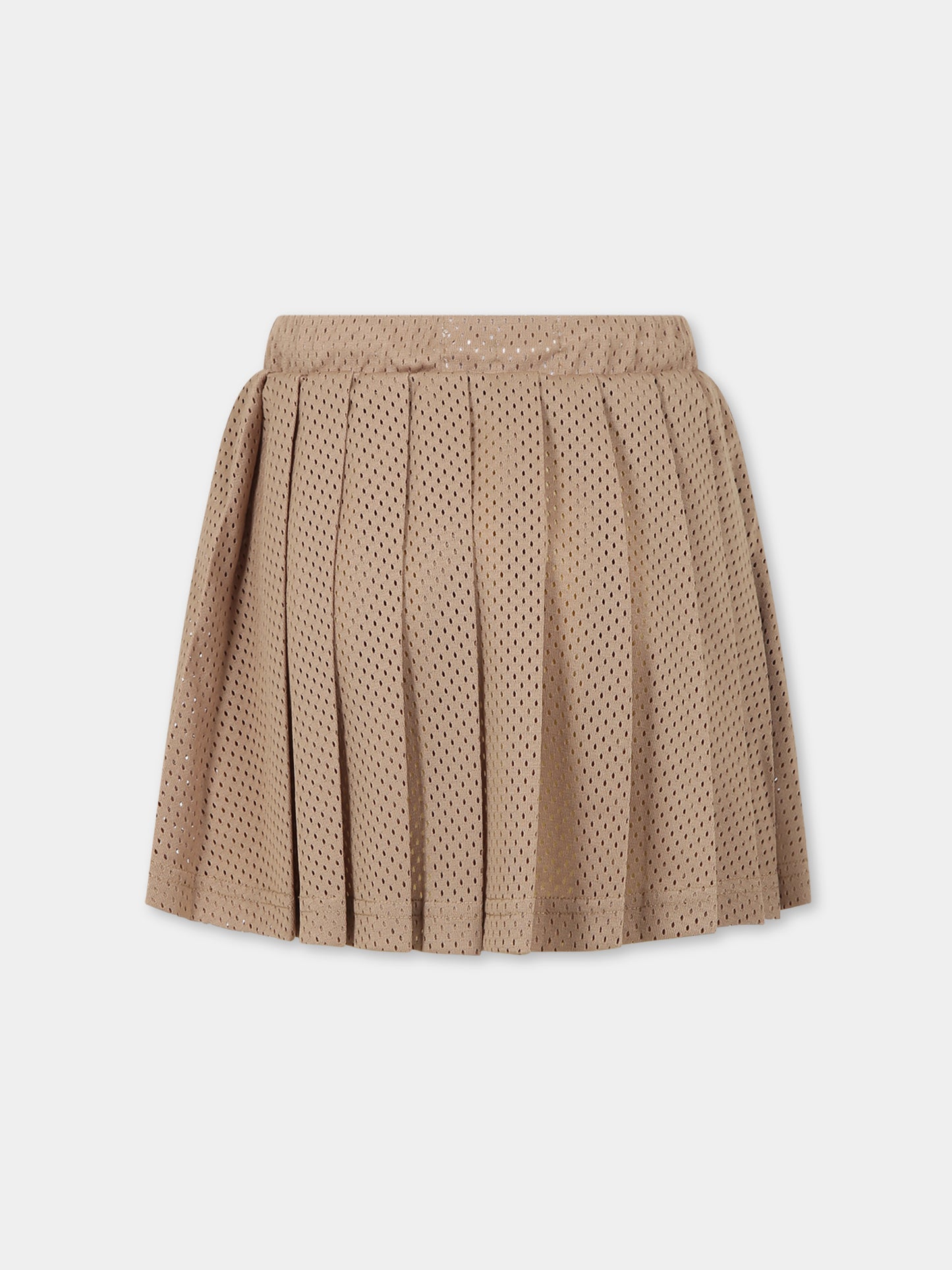 Gonna beige per bambina con stampa,Raquette,RST 001 74