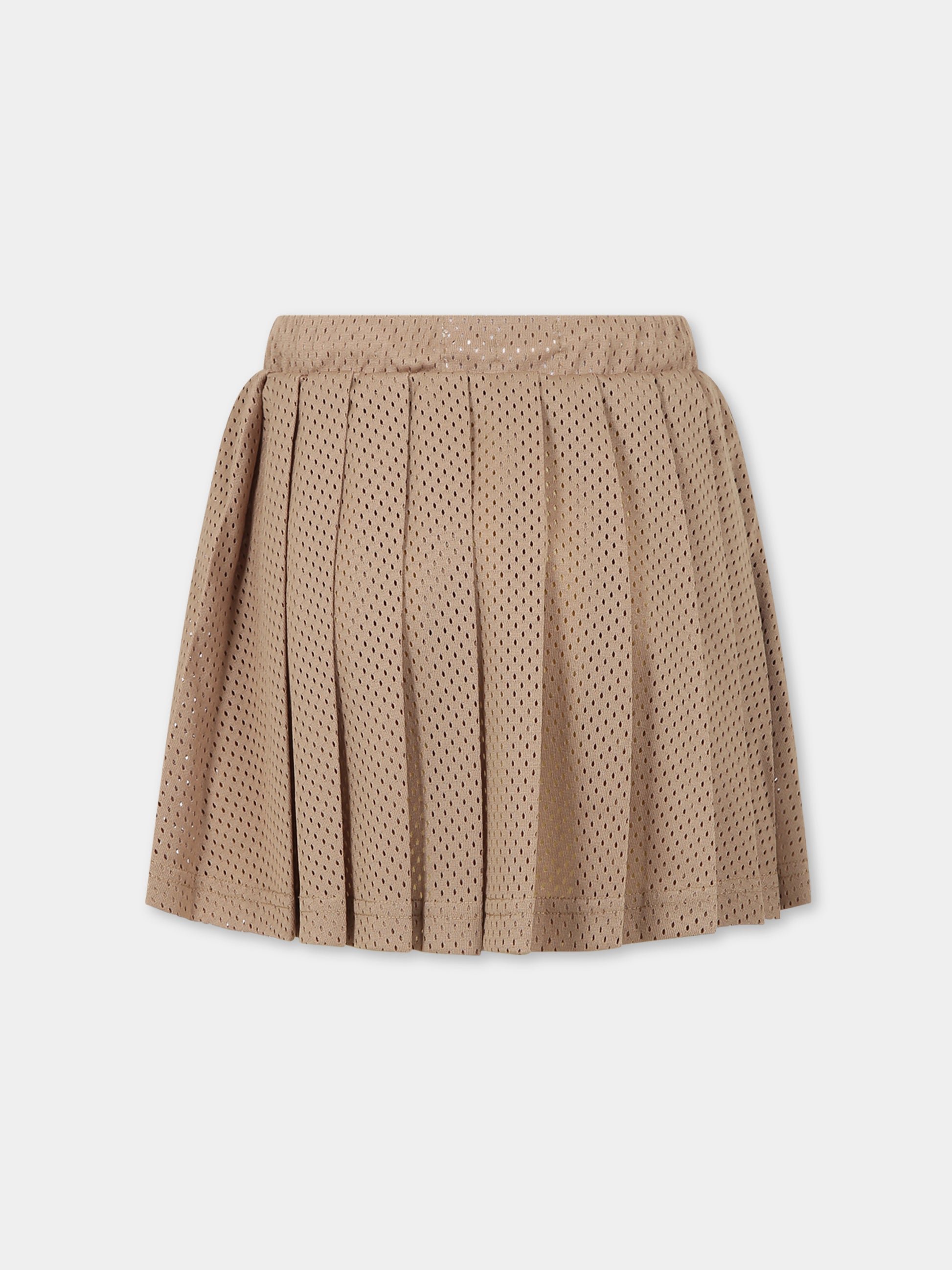 Gonna beige per bambina con stampa,Raquette,RST 001 74