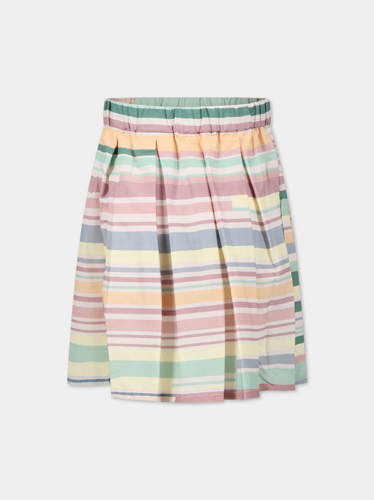 Gonna multicolor per bambina,Coco Au Lait,14COCO1057