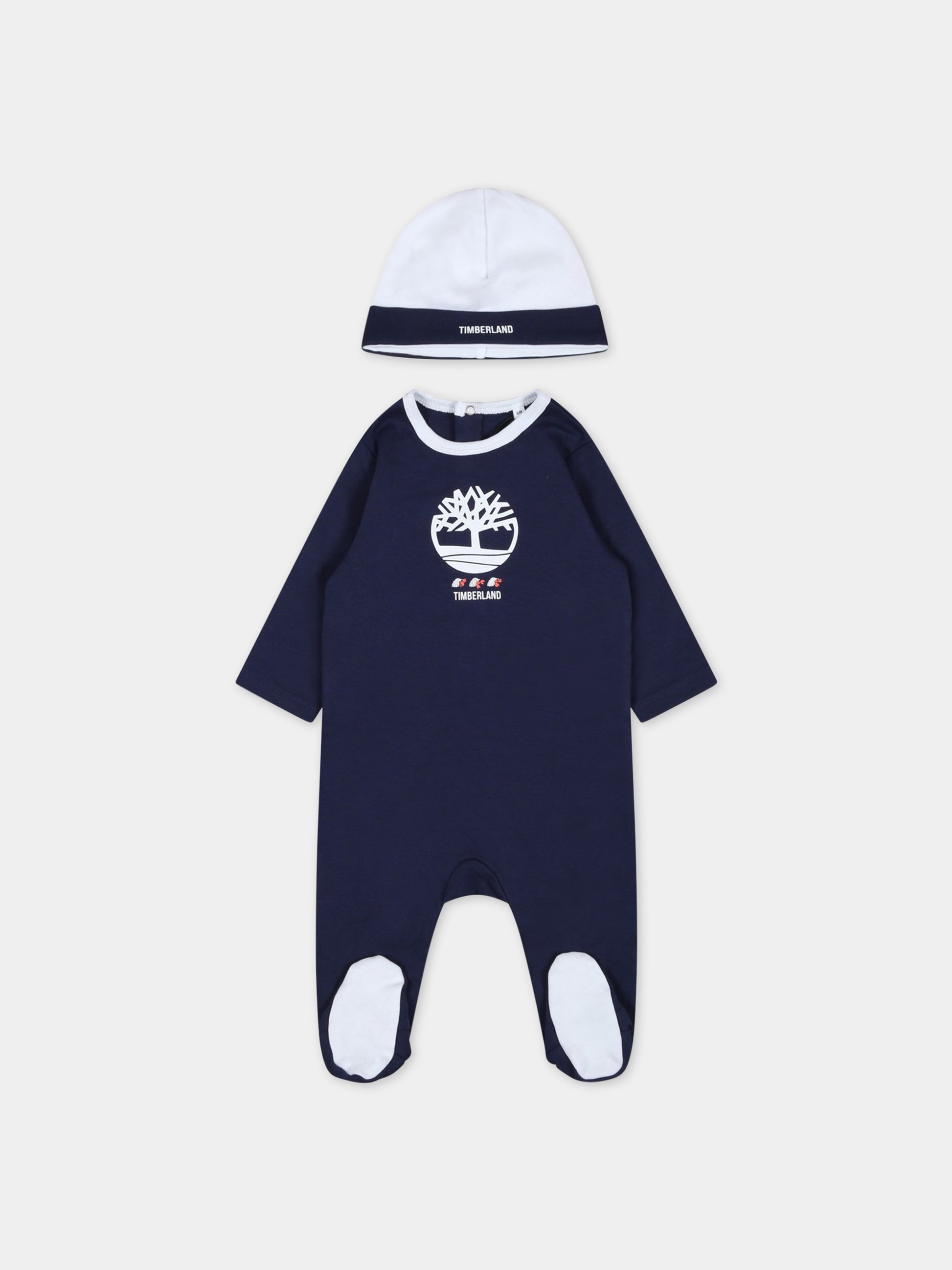 Set multicolor per neonato con logo bianco,Timberland,T98321 85T