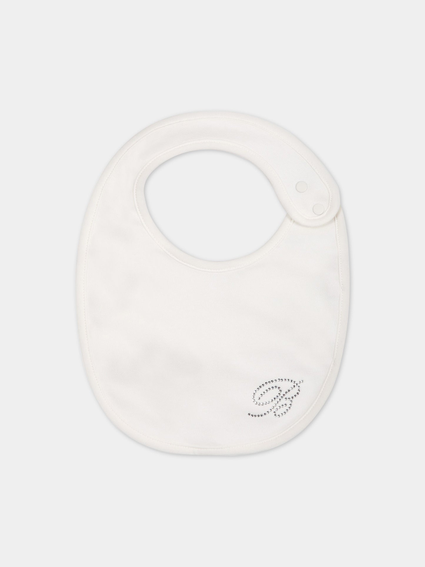 Set bianco per neonata con logo,Blumarine Baby,IA3126J6050 10602