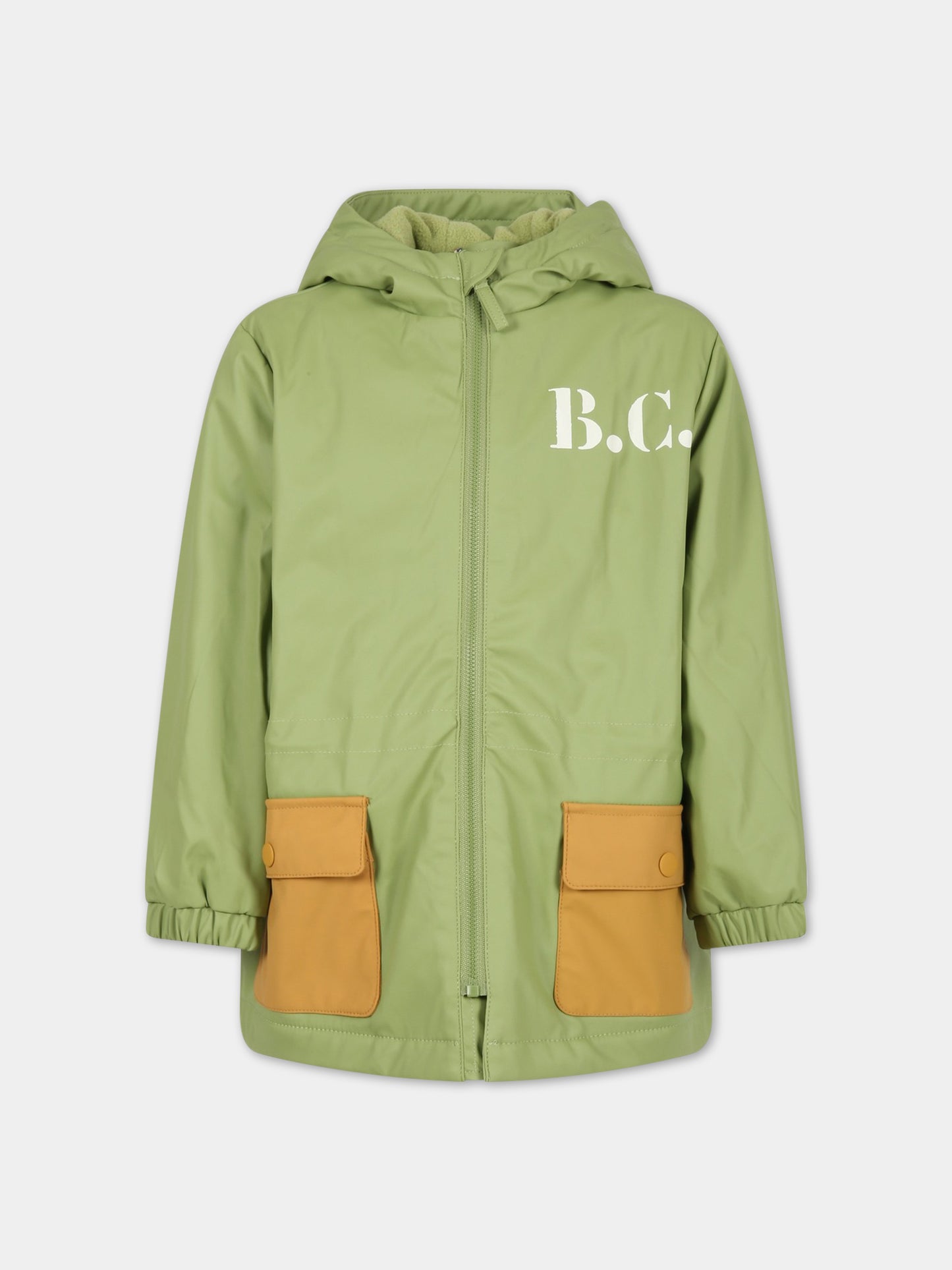 Parka verde per bambino con logo,Bobo Choses,123AC139