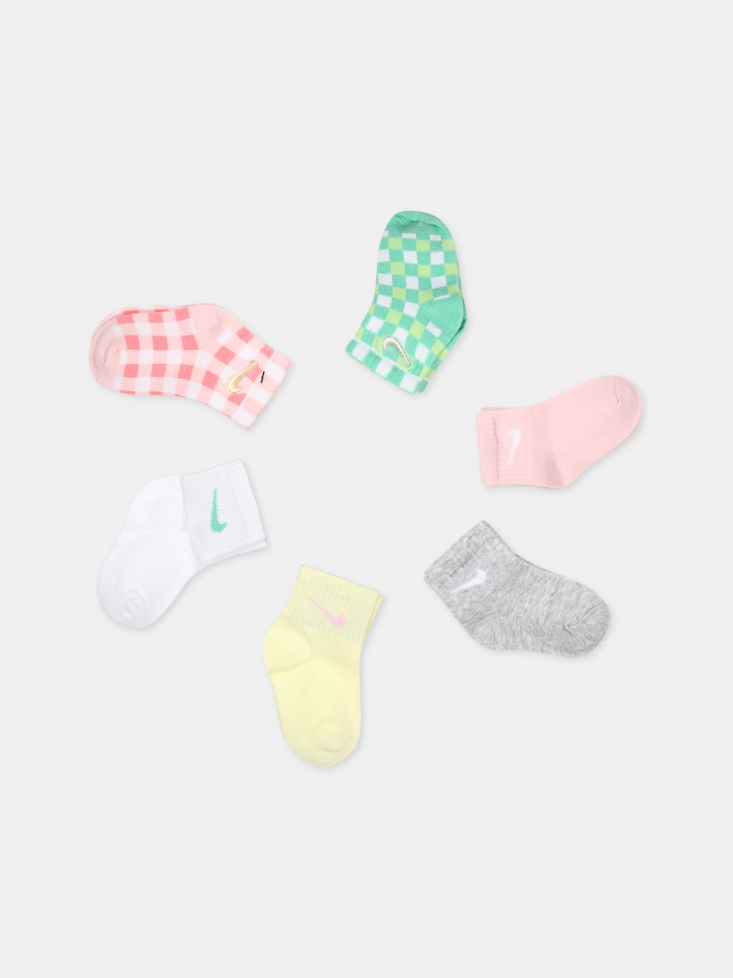 Set multicolor per neonata con iconico swoosh,Nike,NN0945 P17