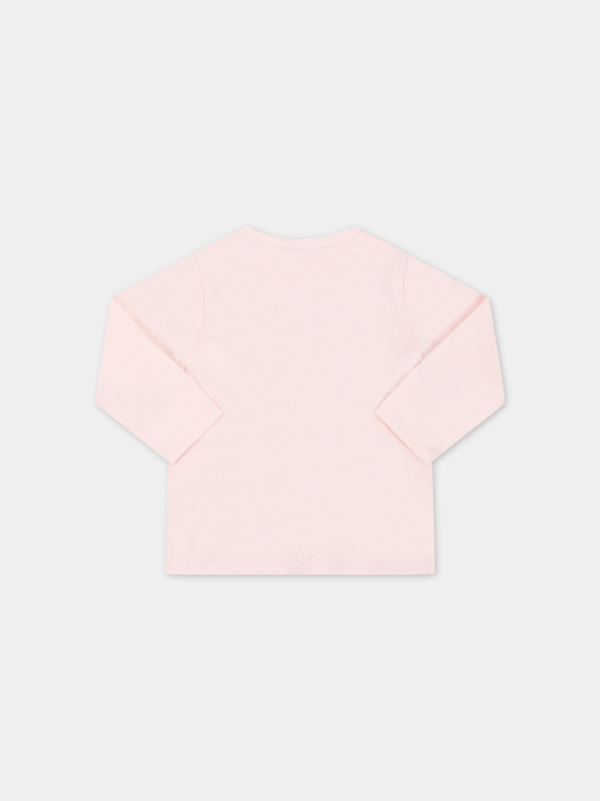 T-shirt rosa per neonata con unicorno,Billieblush,U05363 45S