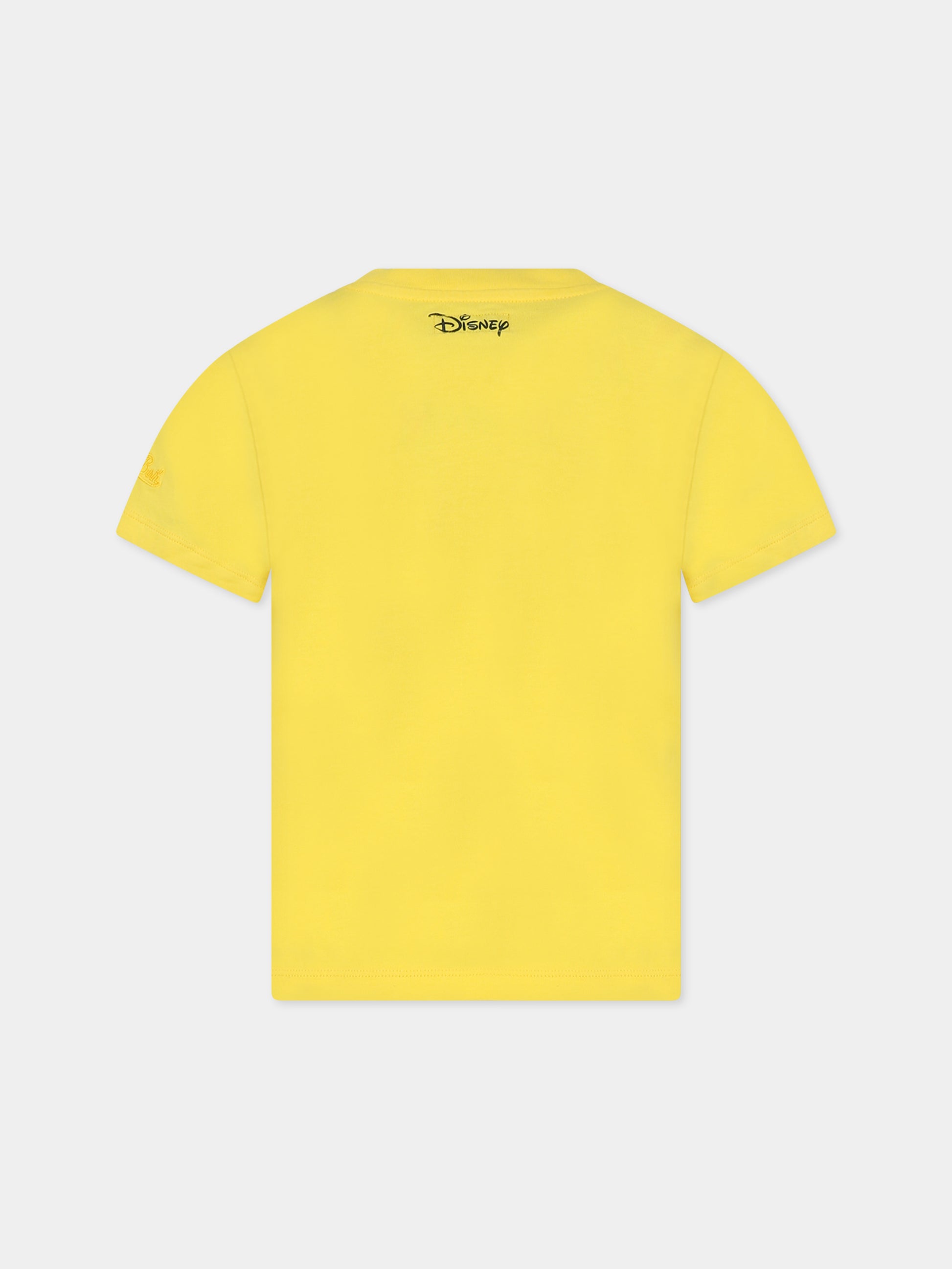 T-shirt gialla per bambina con stampa Minnie e logo,Mc2 Saint Barth,ELLY MINNIE LOVE IN SB 92