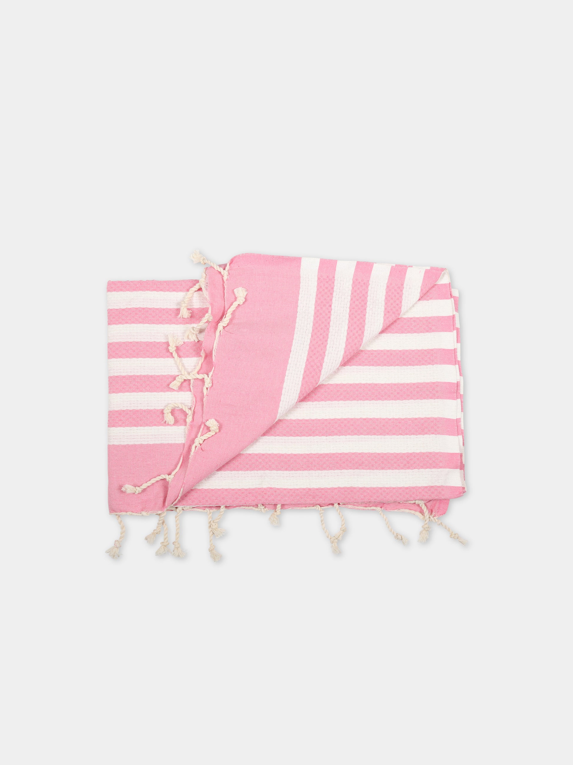 Telo-mare multicolor per bambina con logo,Mc2 Saint Barth,FOUTAS N LIG 21