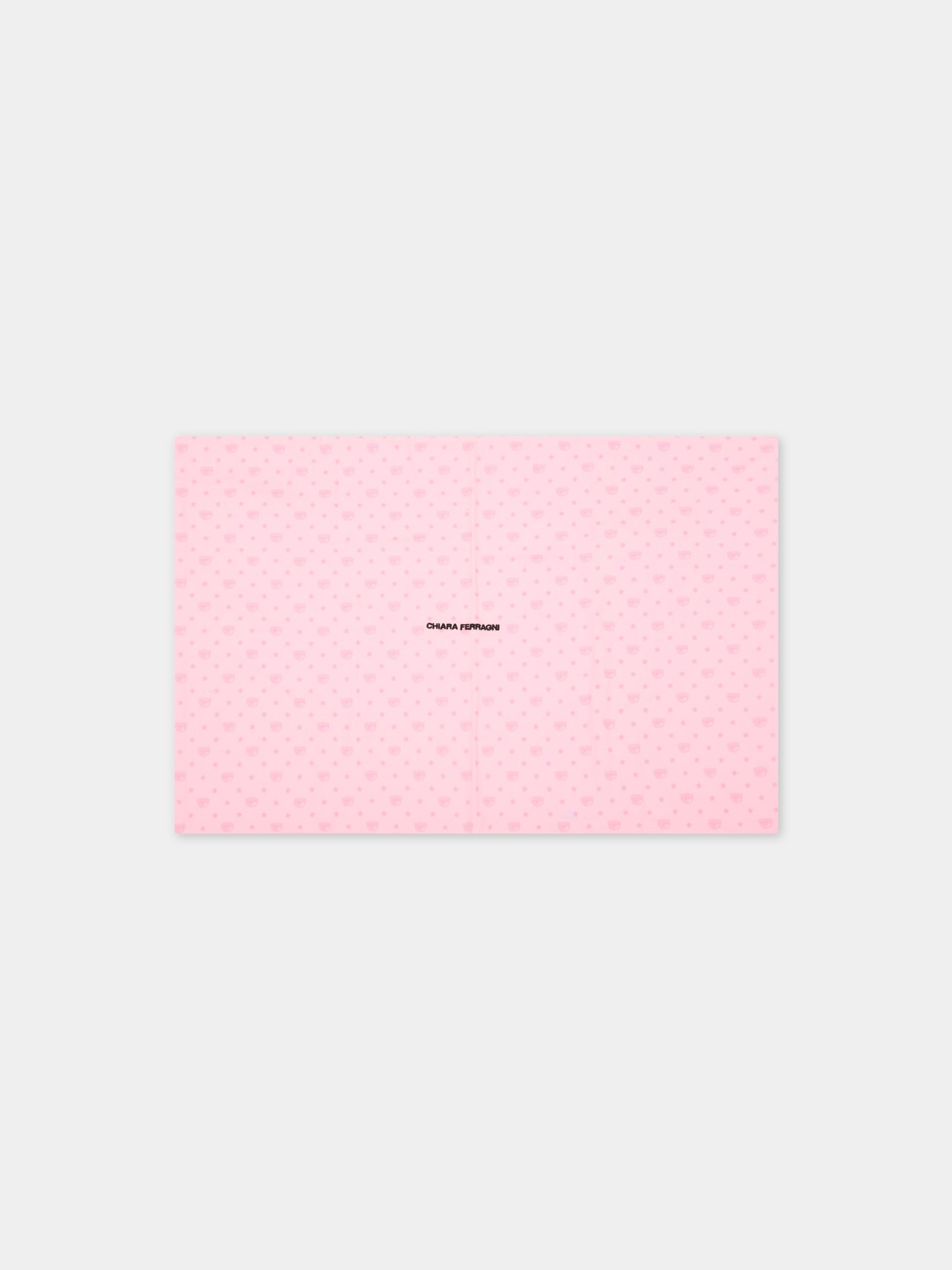 Set paracolpi rosa per neonata con occhiolino,Chiara Ferragni Homewear,CF017R