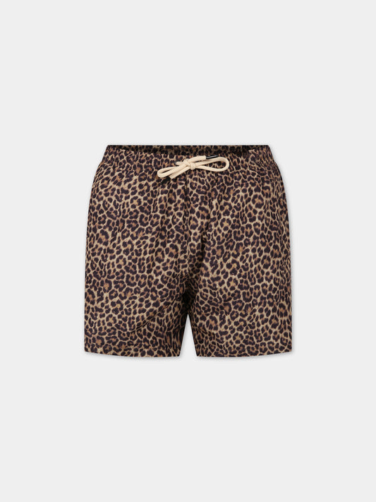 Boxer mare marrone da uomo con logo,Matineè,BUM4004 ALEXANDRE MACULATO