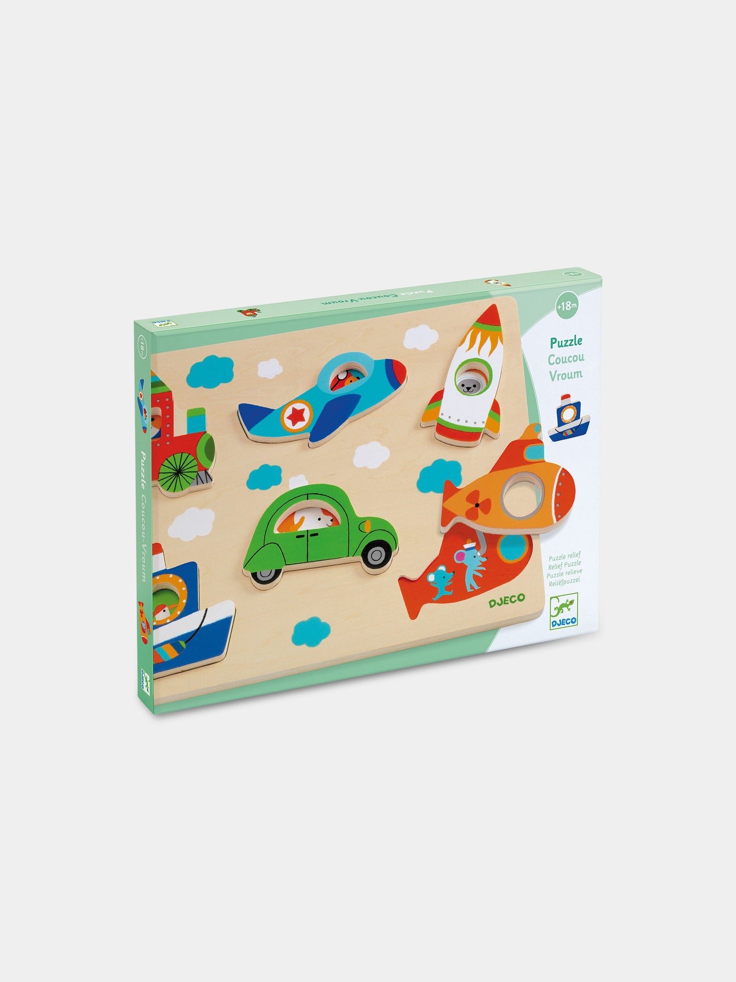 Puzzle multicolor per bambini,Djeco,DJ01063