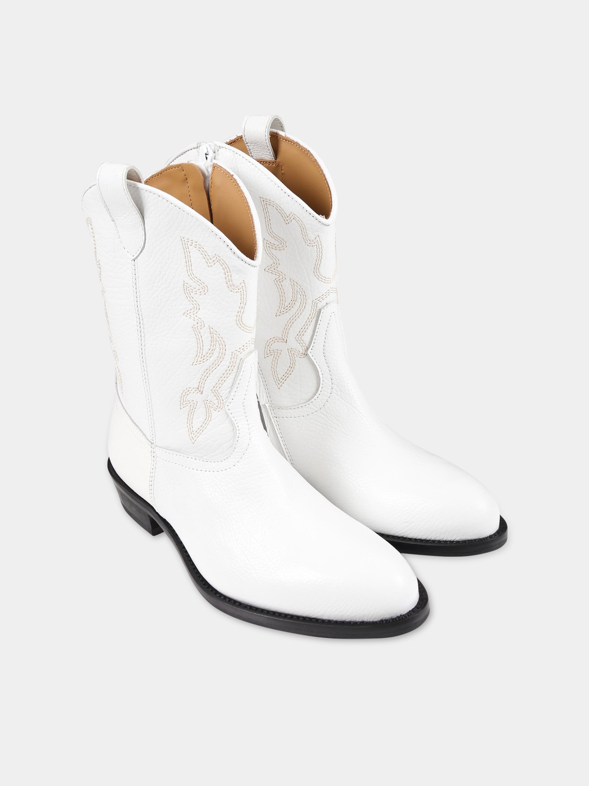 Stivali bianchi per bambina,Gallucci Kids,J30109AM685100