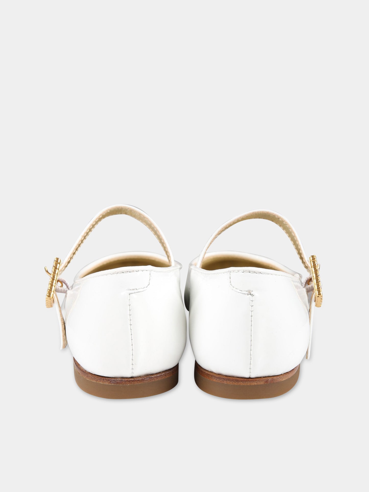 Ballerine bianche per bambina,Gallucci Kids,J20057AM783B05