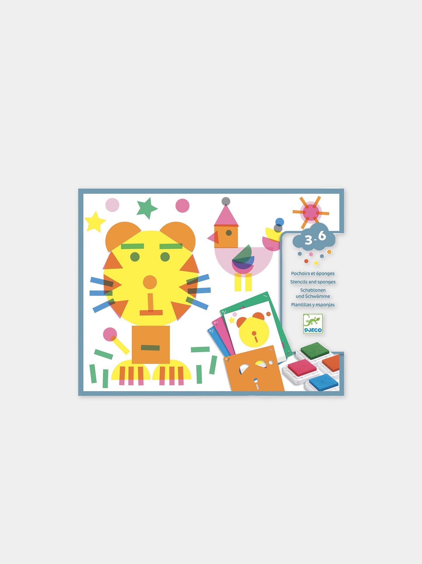 Gioco multicolor di apprendimento con disegni,Djeco,DJ09899