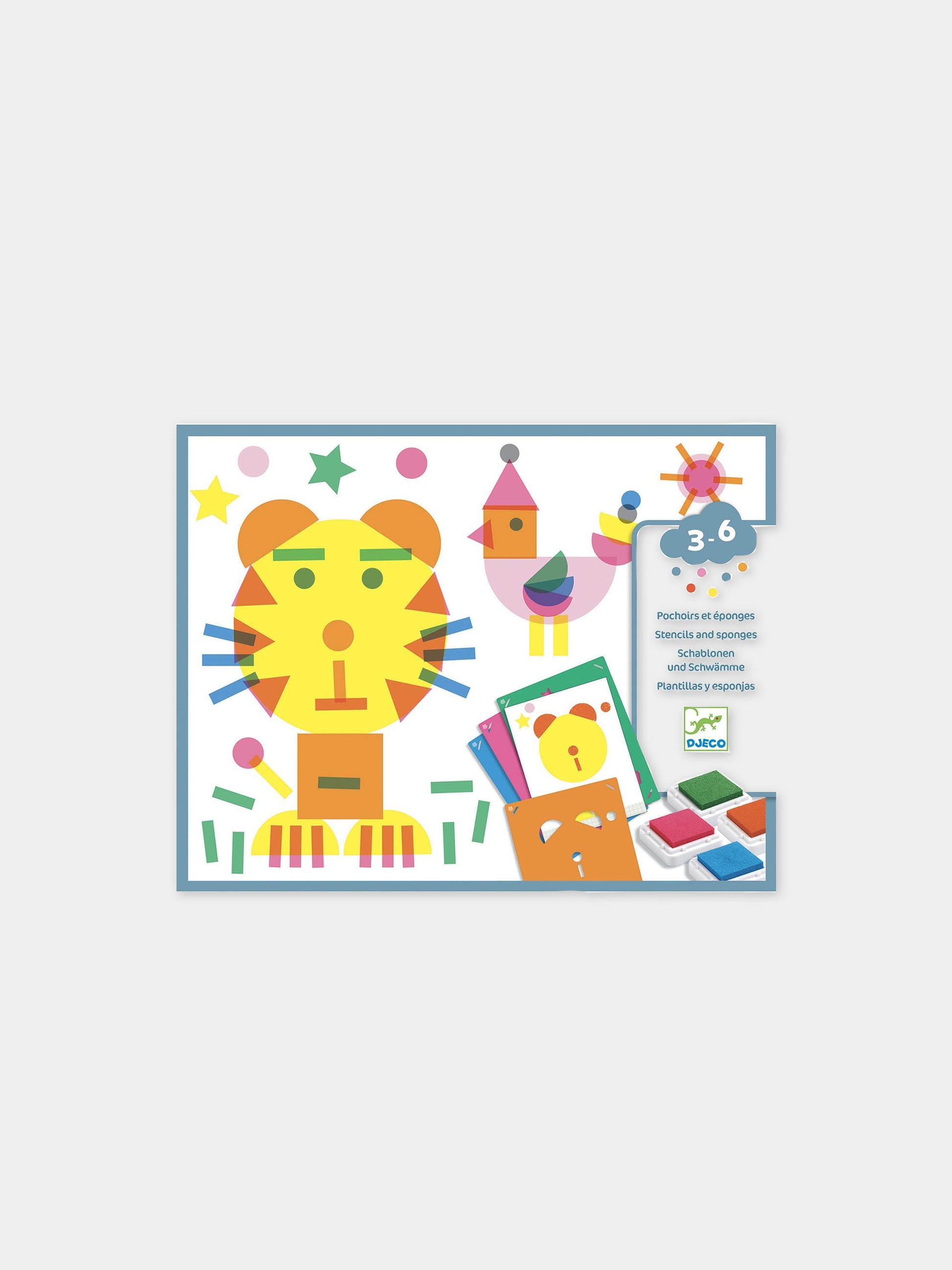Gioco multicolor di apprendimento con disegni,Djeco,DJ09899