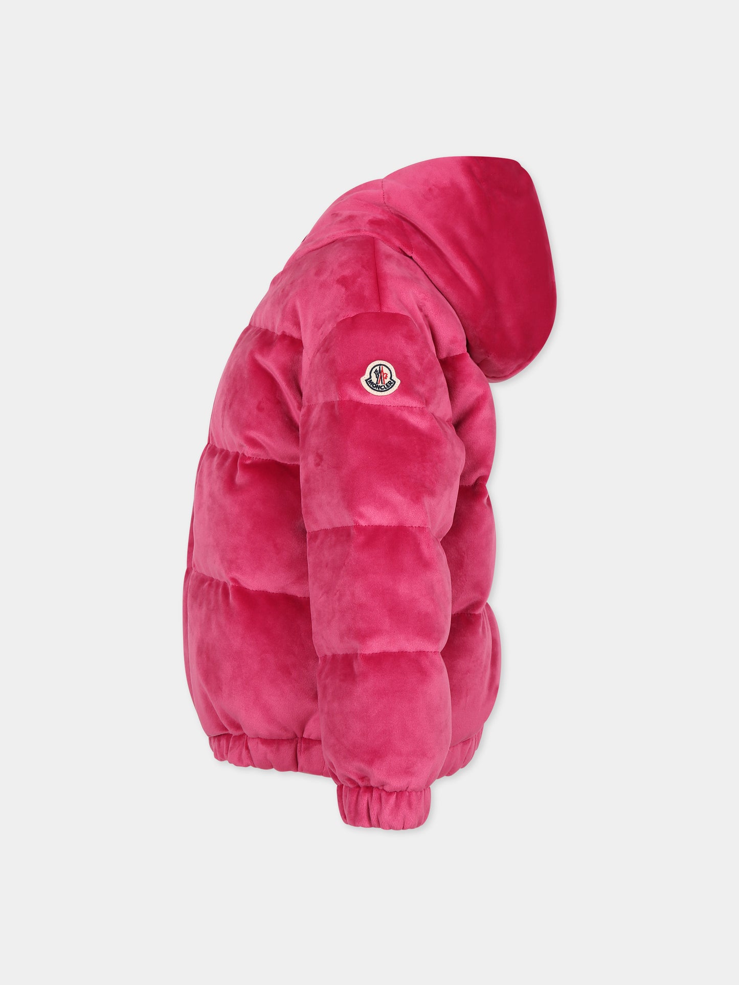 Piumino Daos fucsia per bambina con logo,Moncler Kids,954 1A00023 59731 543