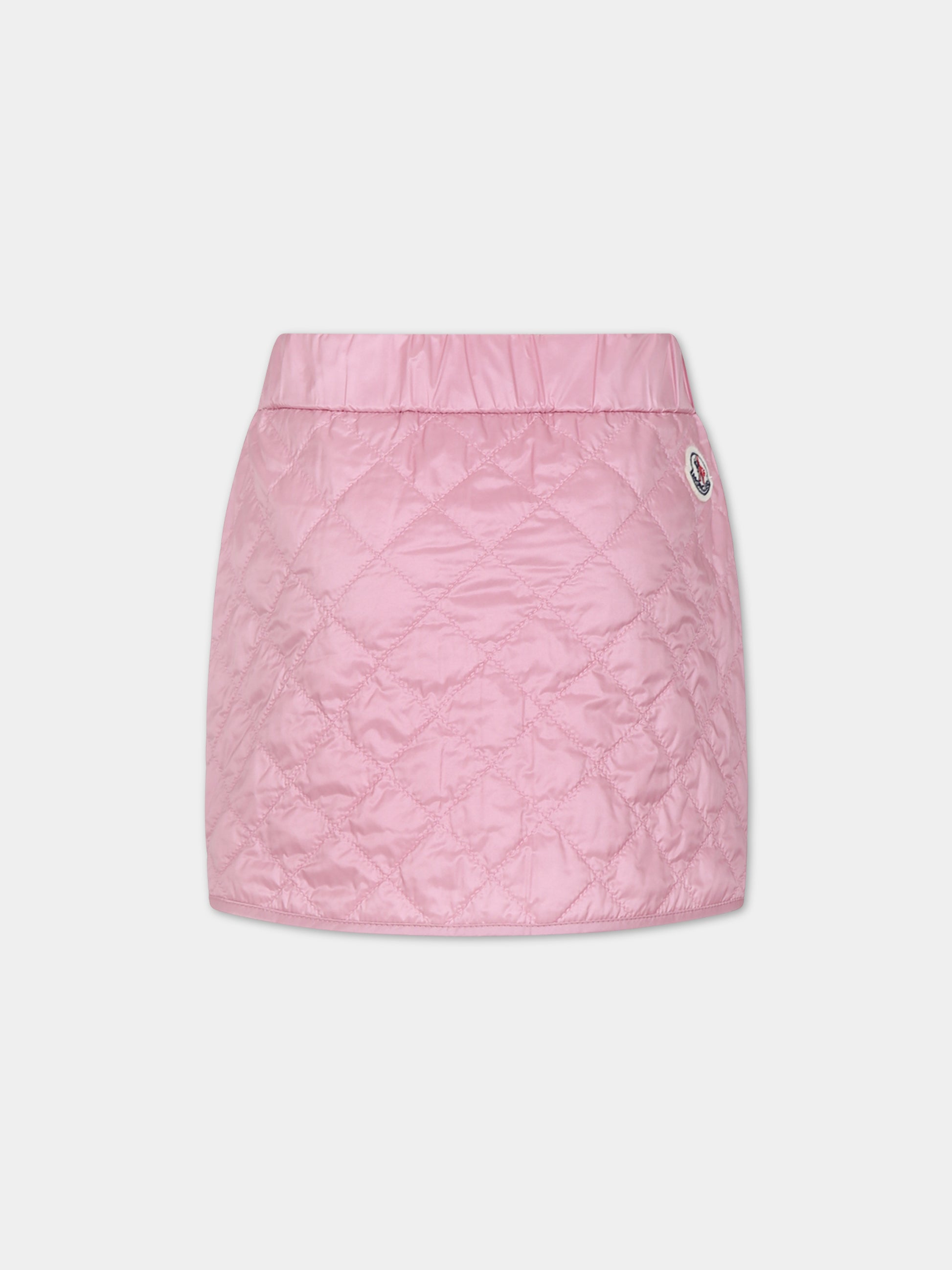 Gonna rosa per bambina con logo,Moncler Kids,954 2D00002 788K1 527