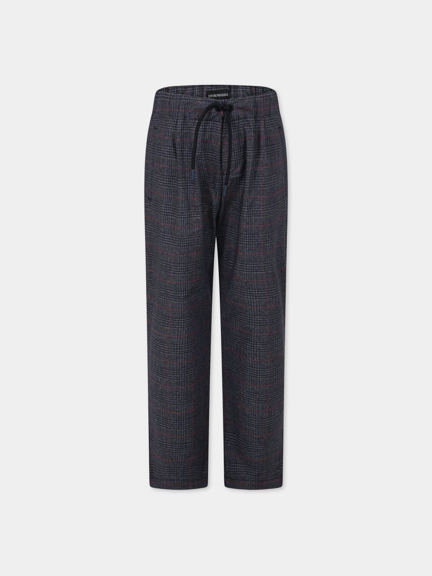 Pantaloni grigi per bambino con aquilotto,Armani Junior,6R4PG5 4N7ZZ F930