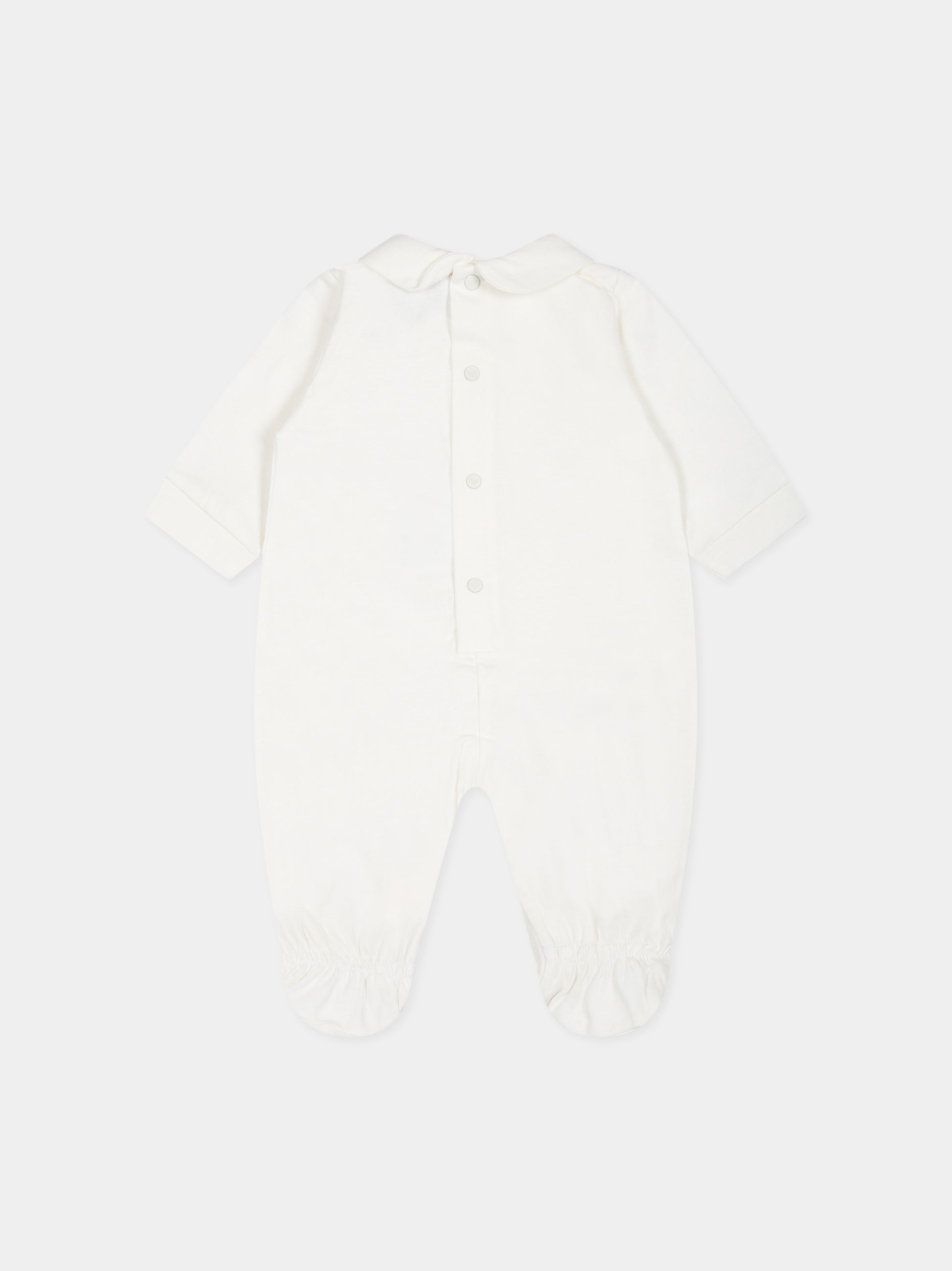 Tutina avorio per neonato con giraffa e aquilotto,Armani Junior,6RND10 NJ0LZ 0140