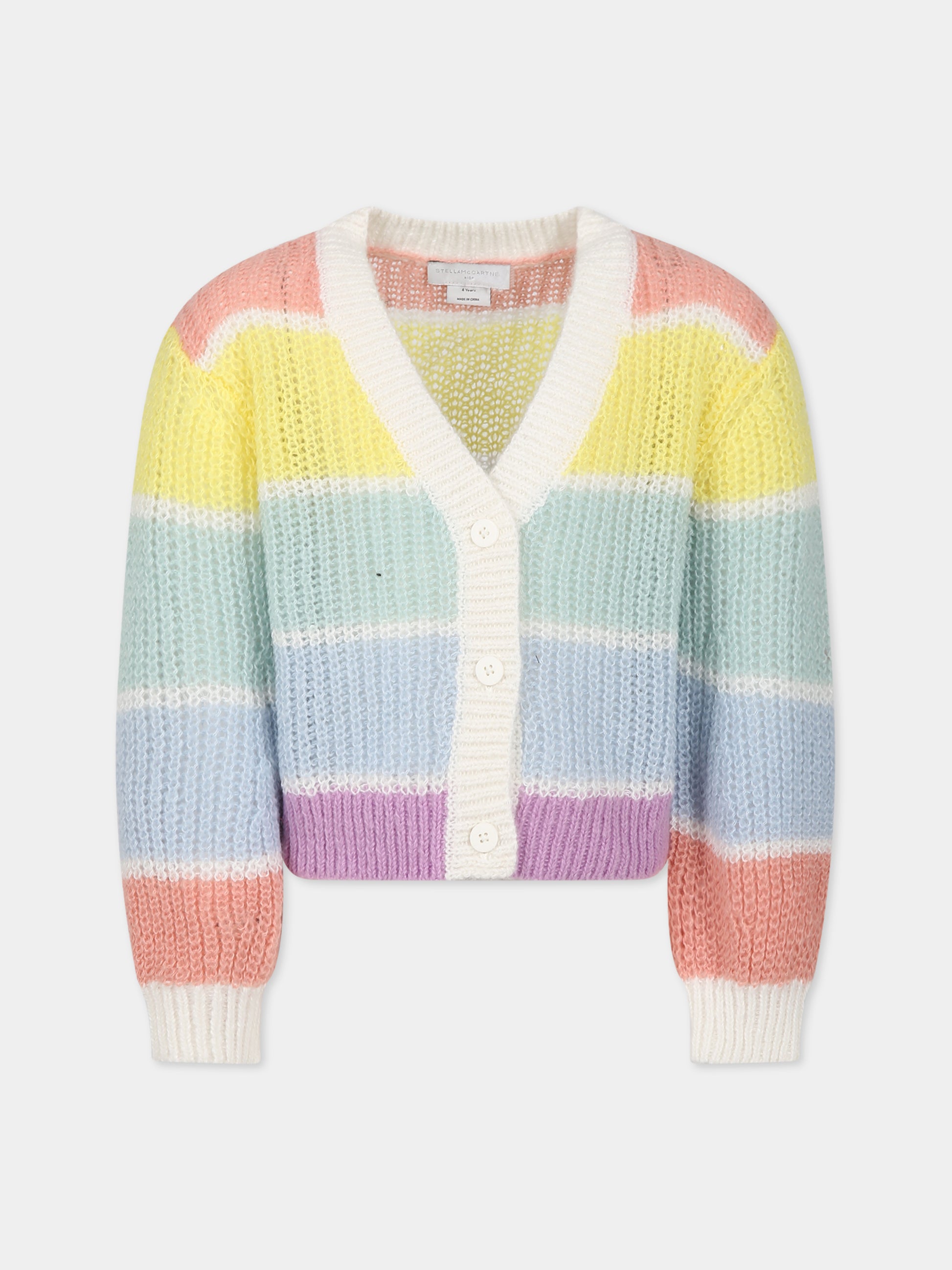 Cardigan multicolor per bambina,Stella Mccartney Kids,TT9A30 Z1529 999