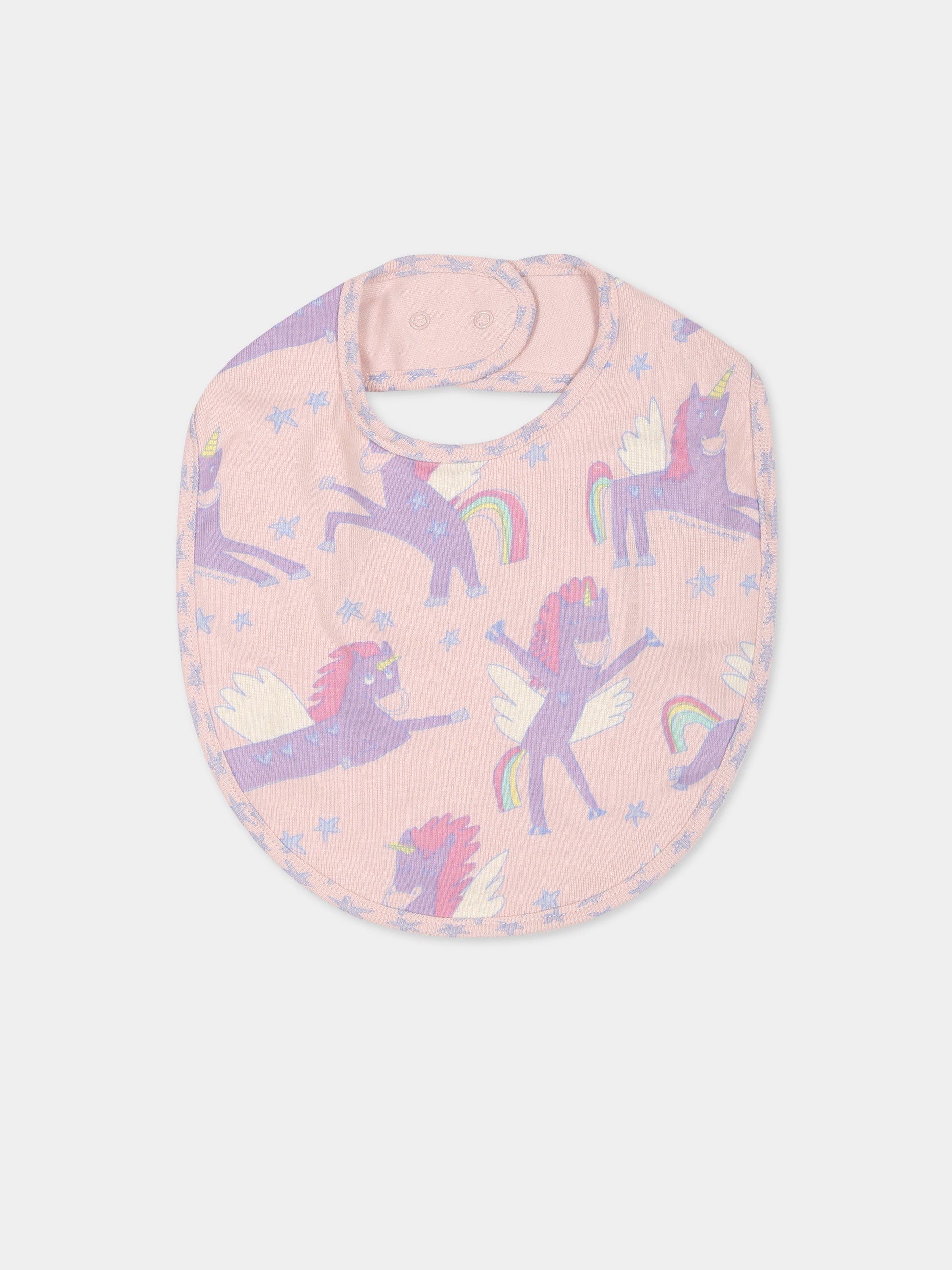 Set rosa per neonata con unicorni e stelle,Stella Mccartney Kids,TTB049 Z1467 505MC