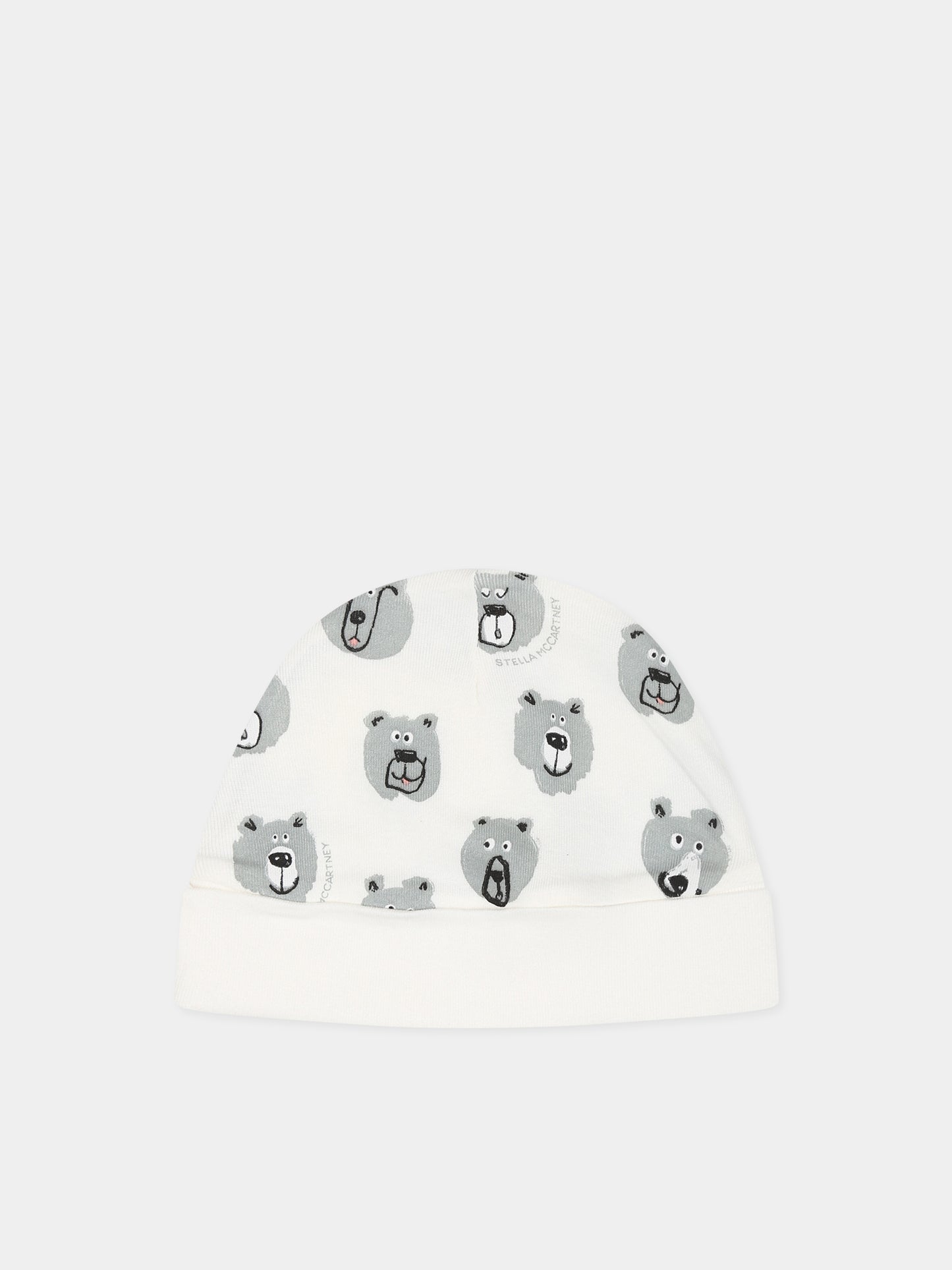 Set bianco per neonato con stampa e logo,Stella Mccartney Kids,TTB559 Z1486 101MC