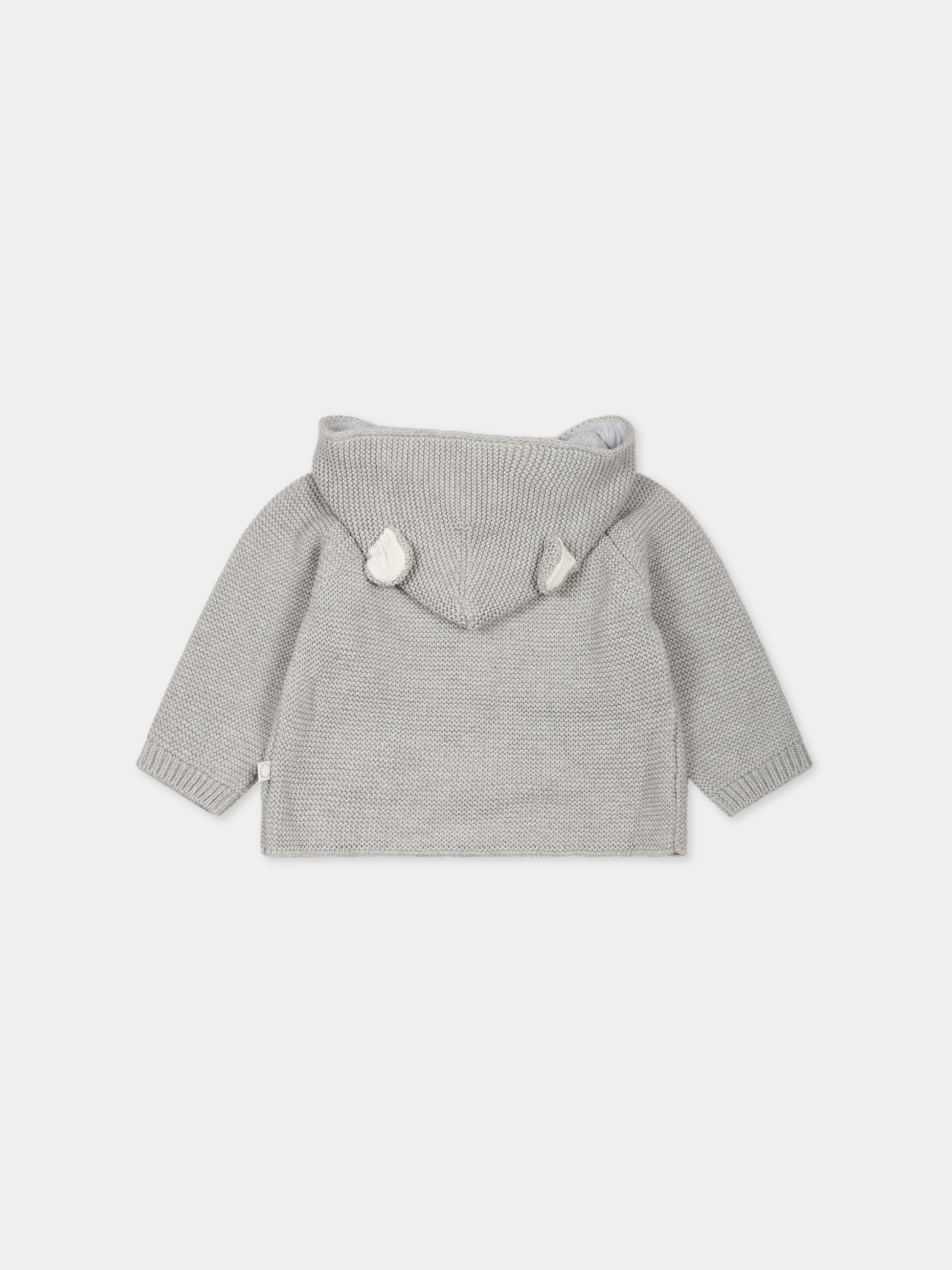 Cardigan grigio per neonato,Stella Mccartney Kids,TT9550 Z1528 904