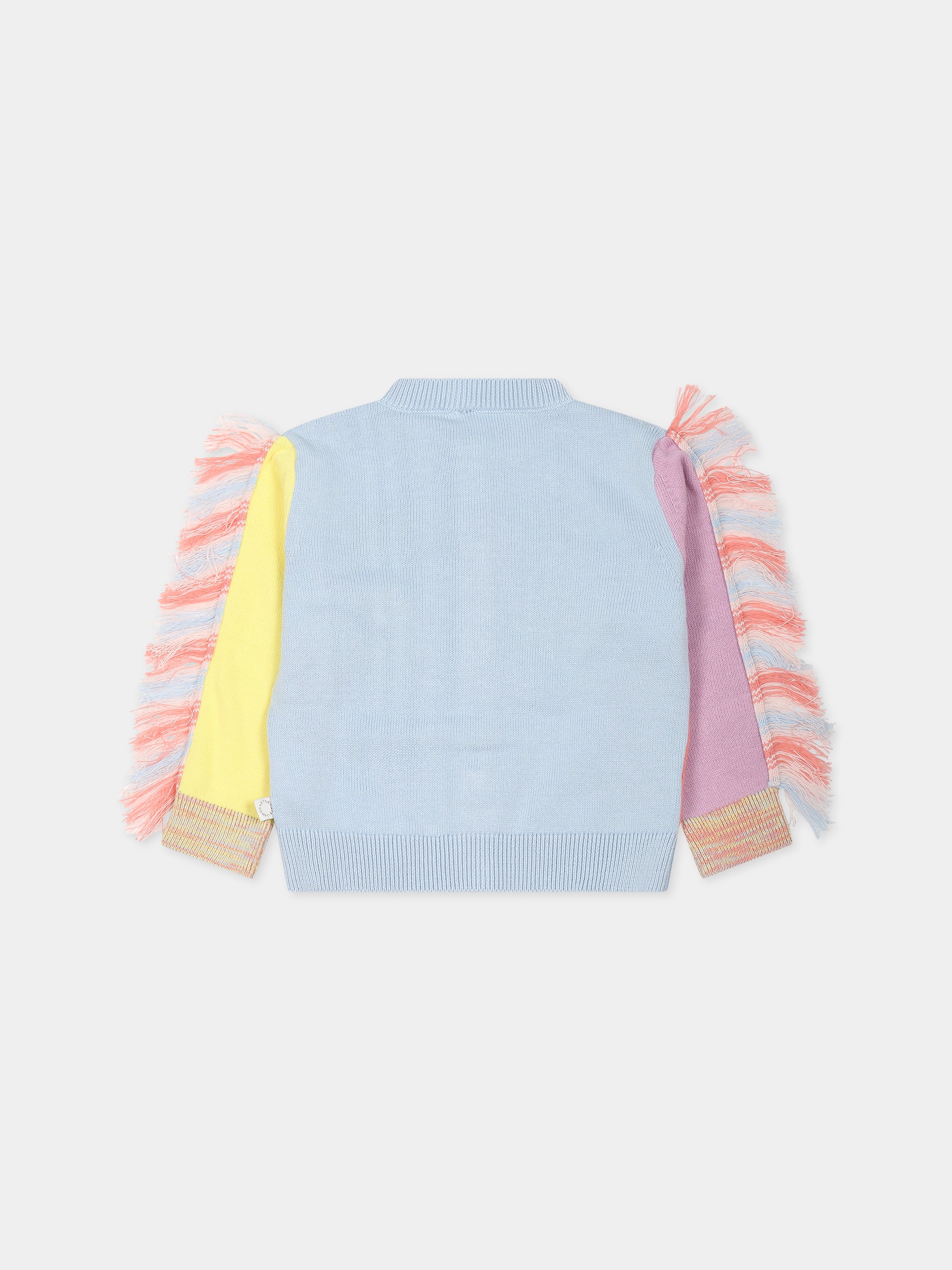 Cardigan multicolor per neonata con unicorni,Stella Mccartney Kids,TT9020 Z1528 602