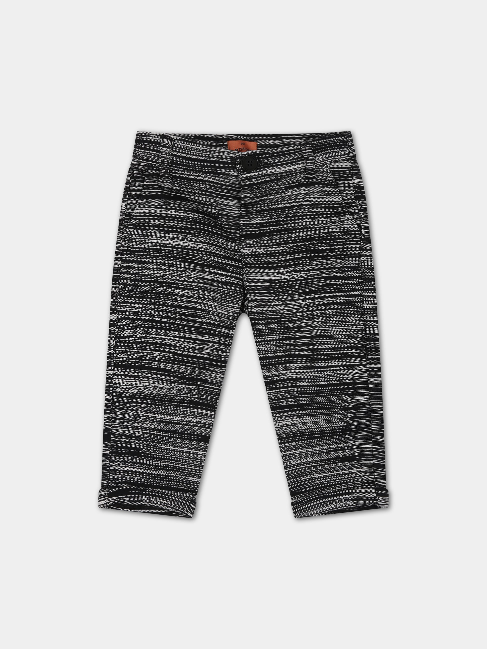 Pantaloni neri per neonato,Missoni,MT6560 J0252 930BC