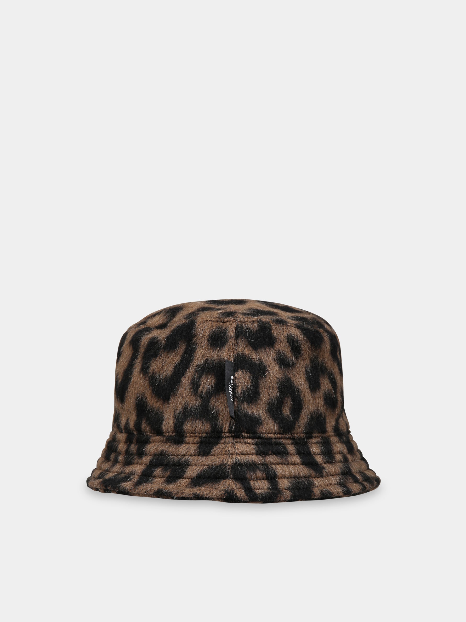 Cloche marrone per bambina con logo,Balmain Kids,BT0A27 E0121 315NE