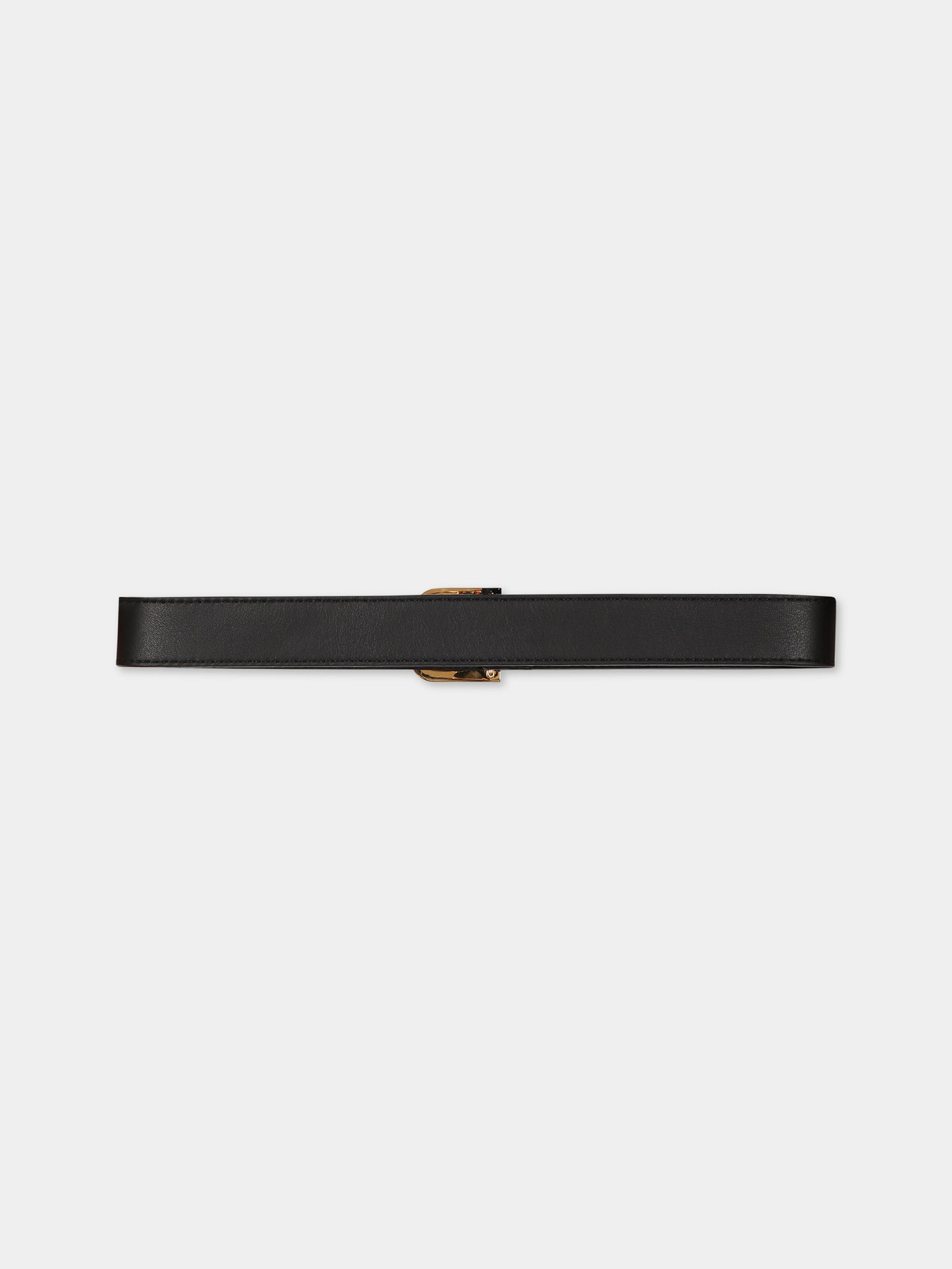 Cintura nera per bambini con logo,Balmain Kids,BS0R11 Z0847 930OR