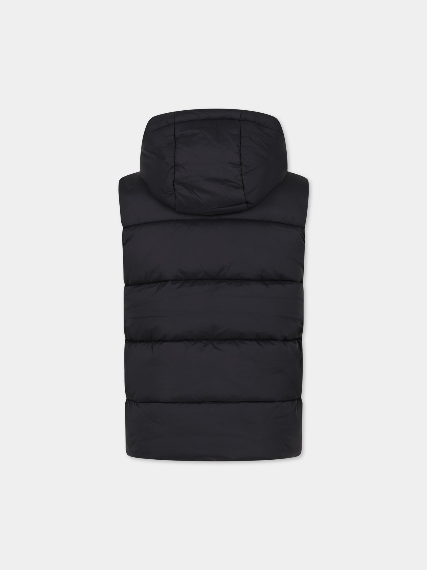 Gilet nero per bambino con logo,Timberland,T26597 09B